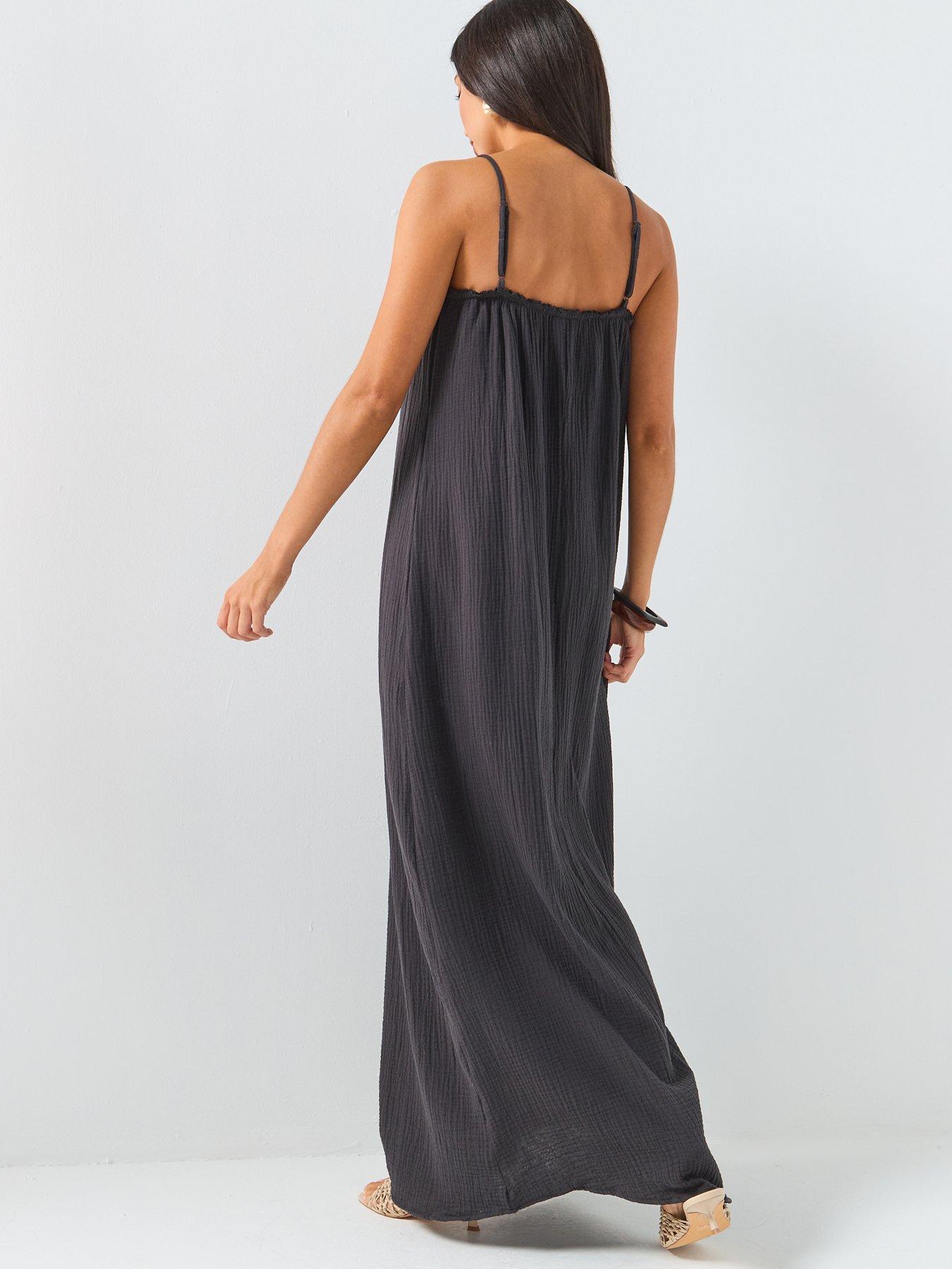 Image 2 of 5 of JDY Jdytheisjaz Maxi Dress - Black