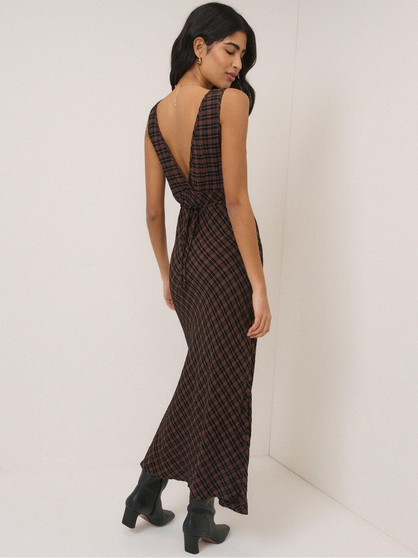Image 2 of 5 of Nobodys Child Harmony Midi Dress - Brown