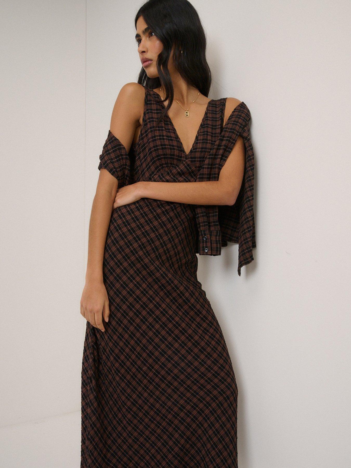 Image 5 of 5 of Nobodys Child Harmony Midi Dress - Brown
