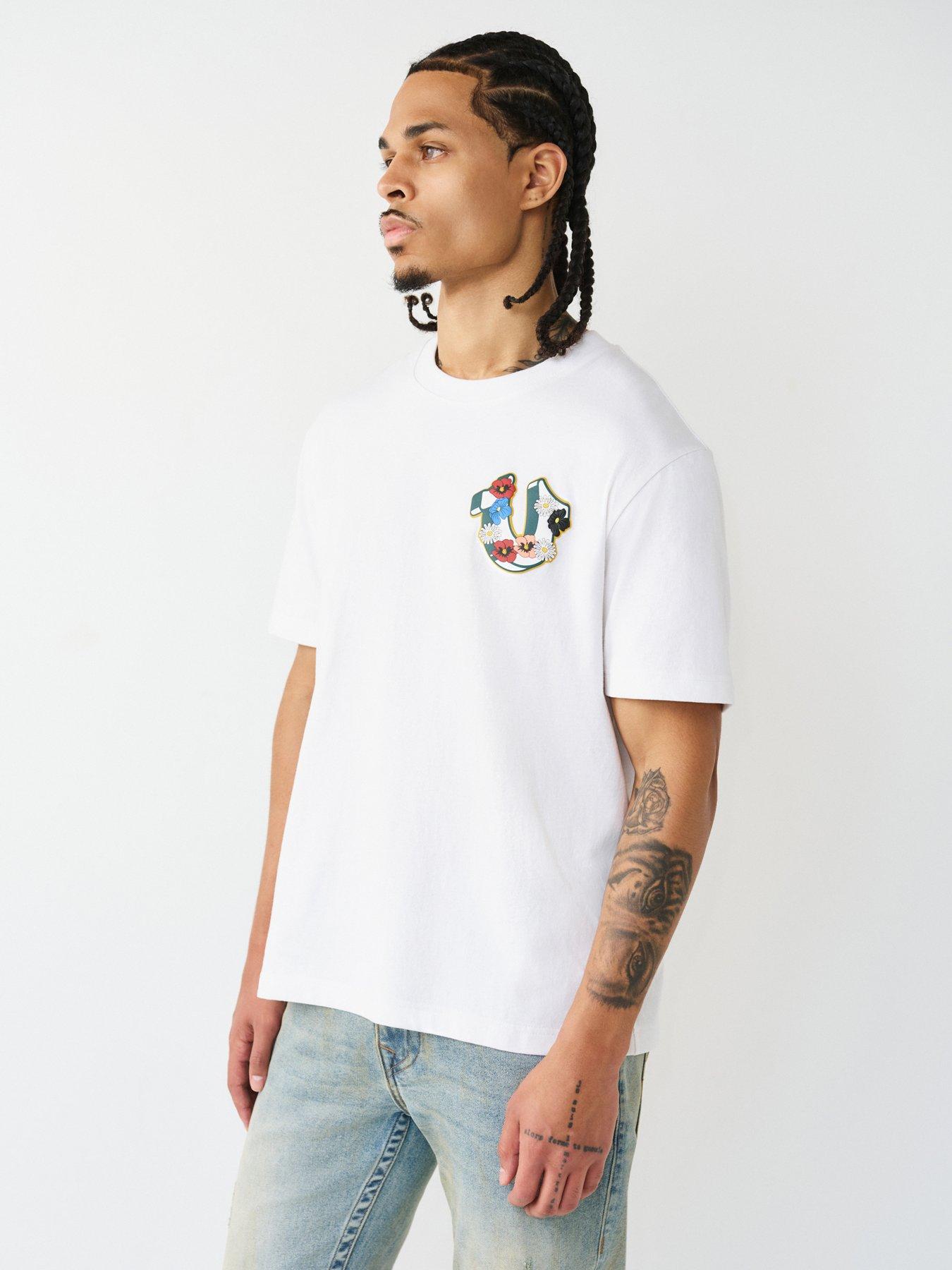 True Religion Garden Back Graphic T-Shirt - White