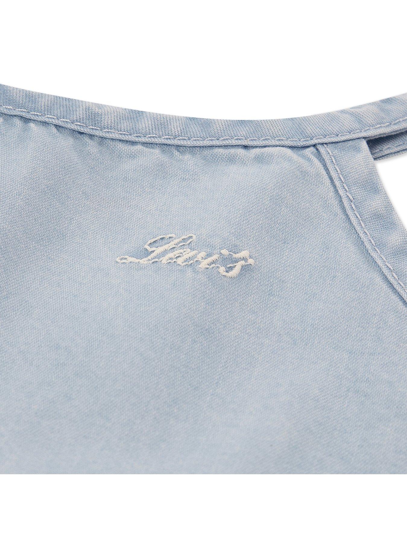 Image 4 of 6 of Levi's Girls Tiered Tank Top And Pant Set - Blue