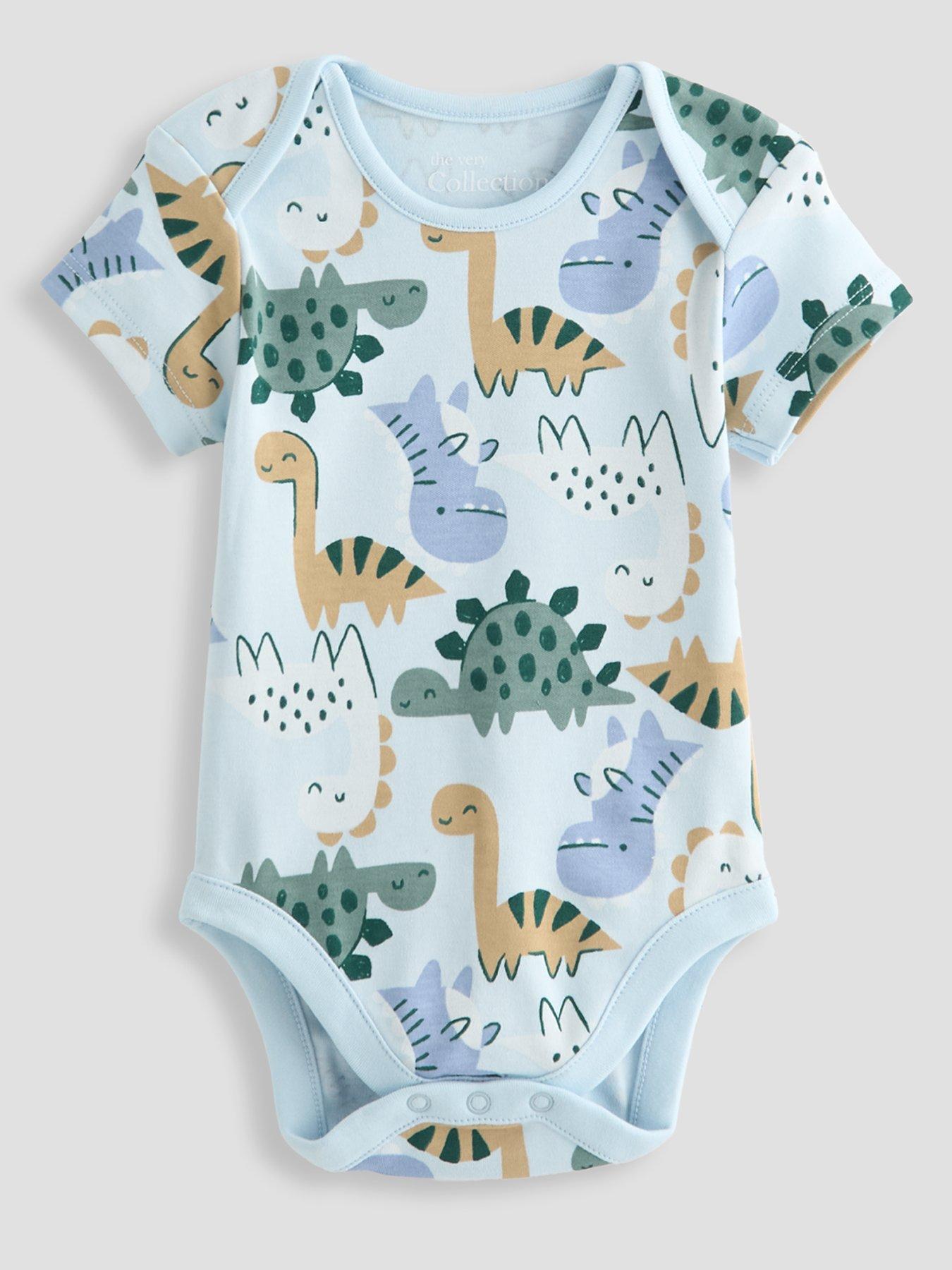Image 3 of 5 of The Very Collection Baby Boy 5 Pack Bodysuit With Print - Multi