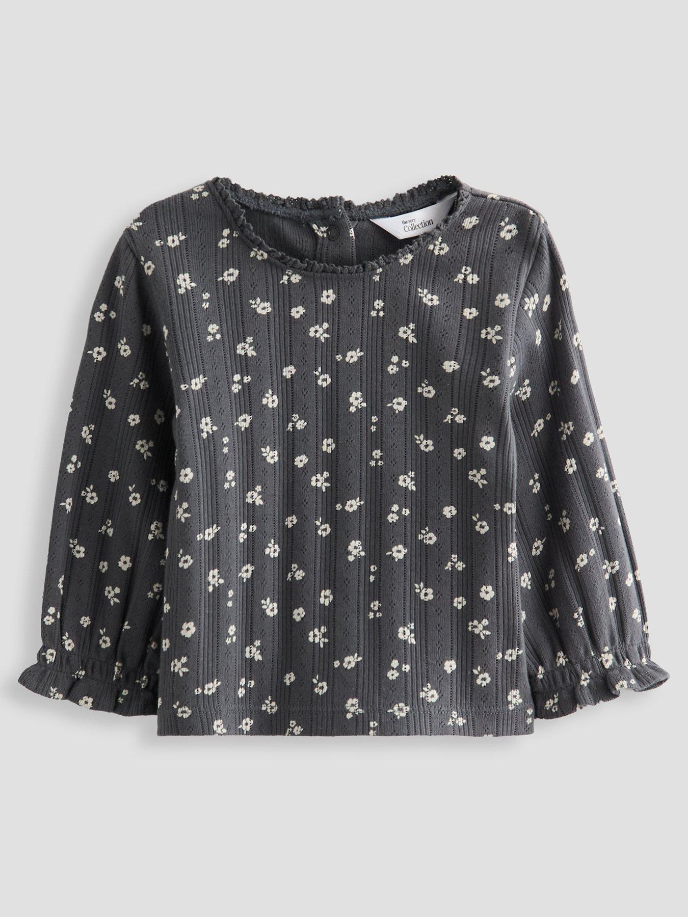 Image 2 of 5 of The Very Collection Baby Girl 2 Pack Pointelle Tops (0-3 months - 18-24 months) - Pink