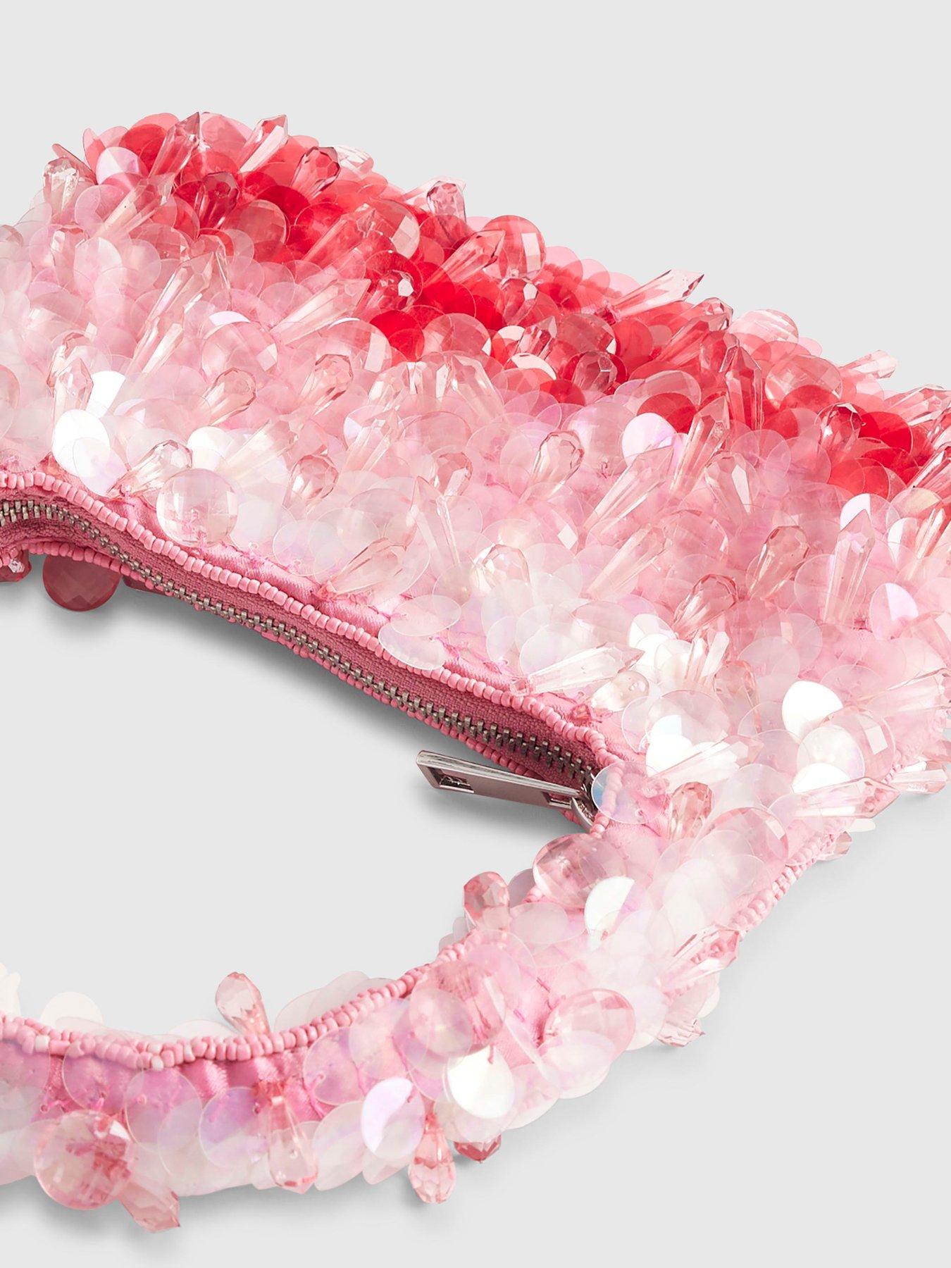 River Island Beaded Ombre Grab Bag - Pink | Very