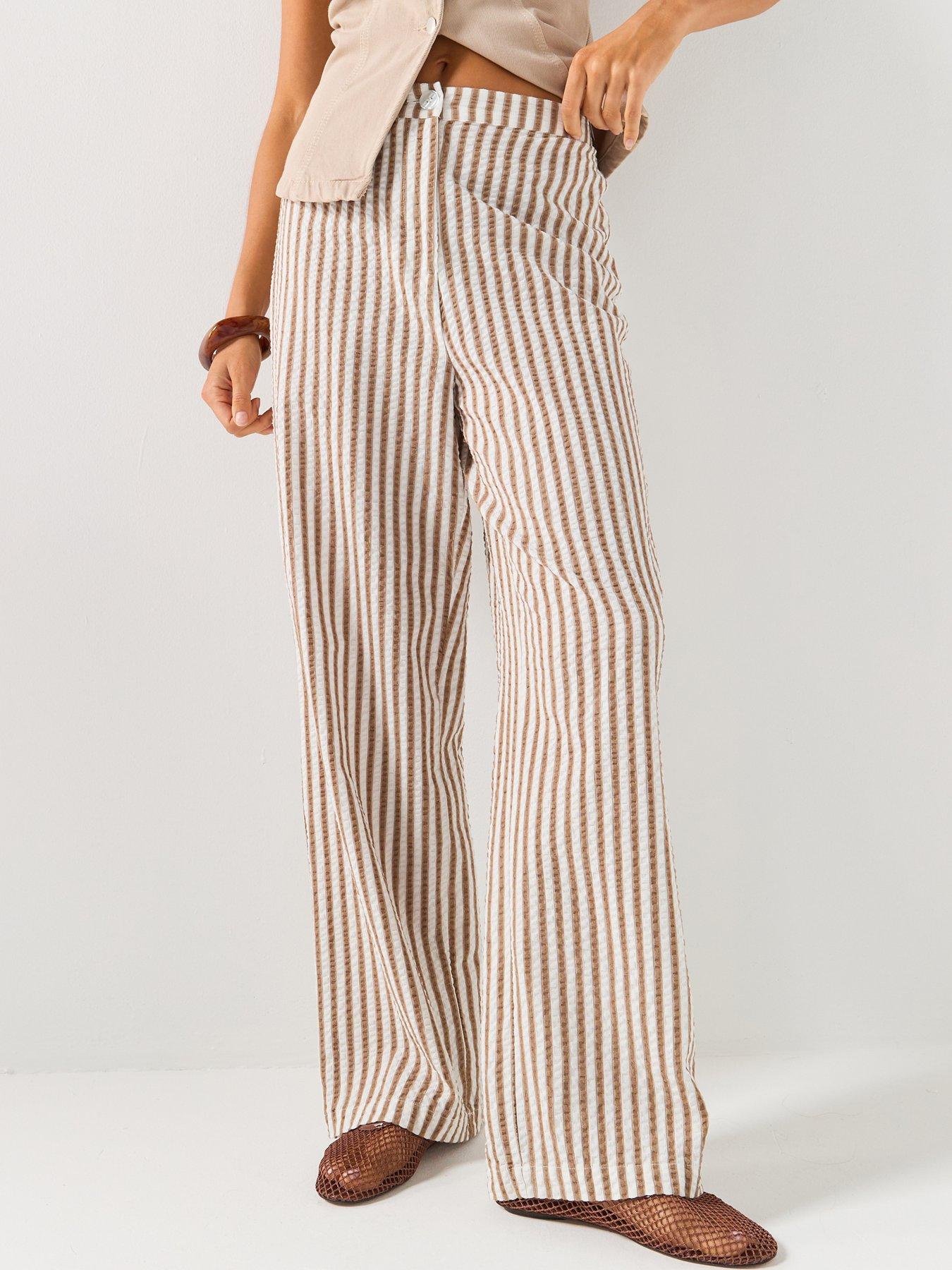 PIECES Pcstinna Hight Waist Pants Woven - Grey