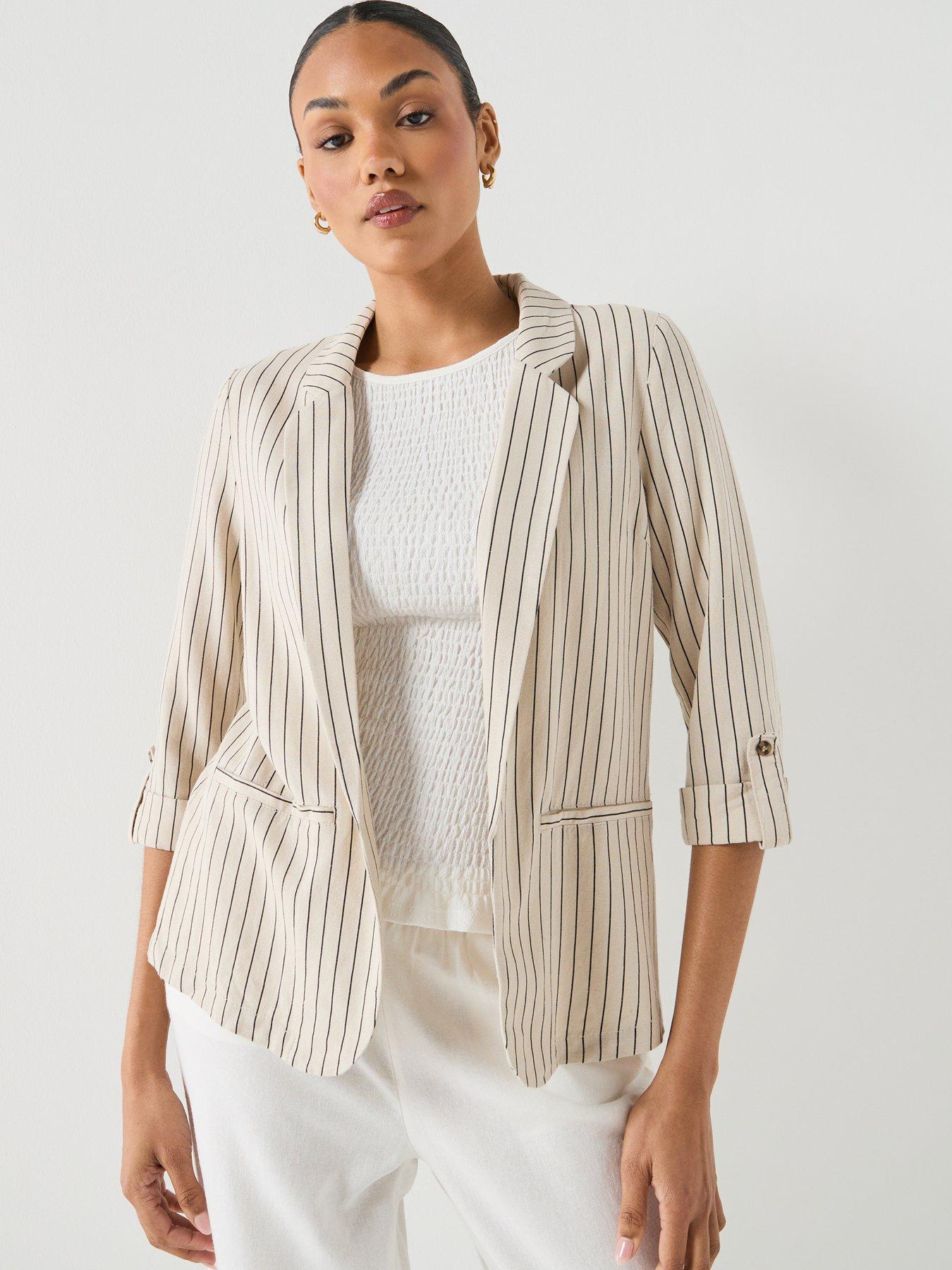 Image 6 of 6 of Vero Moda Vmjesmilo 3/4 Loose Blazer - Grey