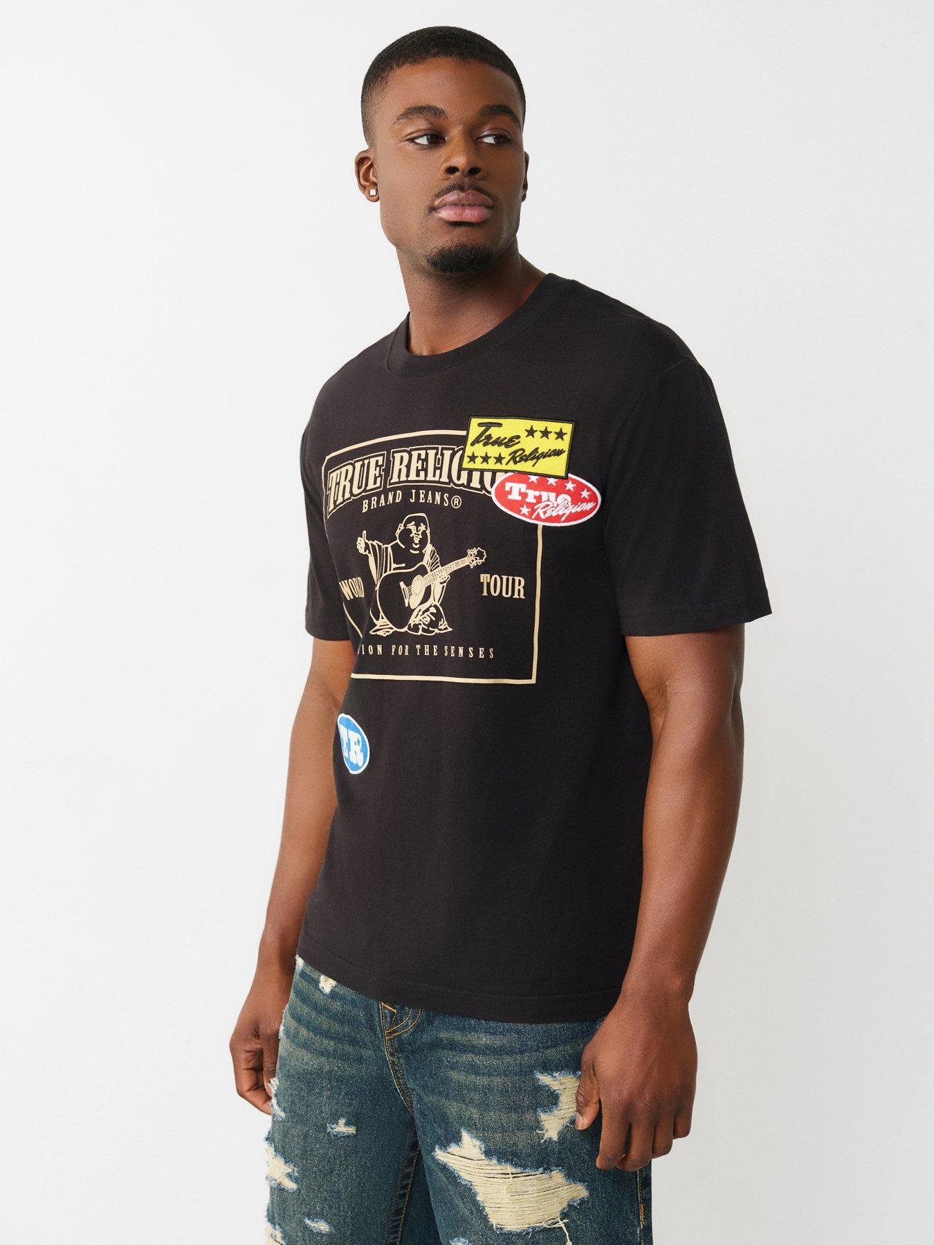 TRUE RELIGION Logo Patch T-Shirt - Black