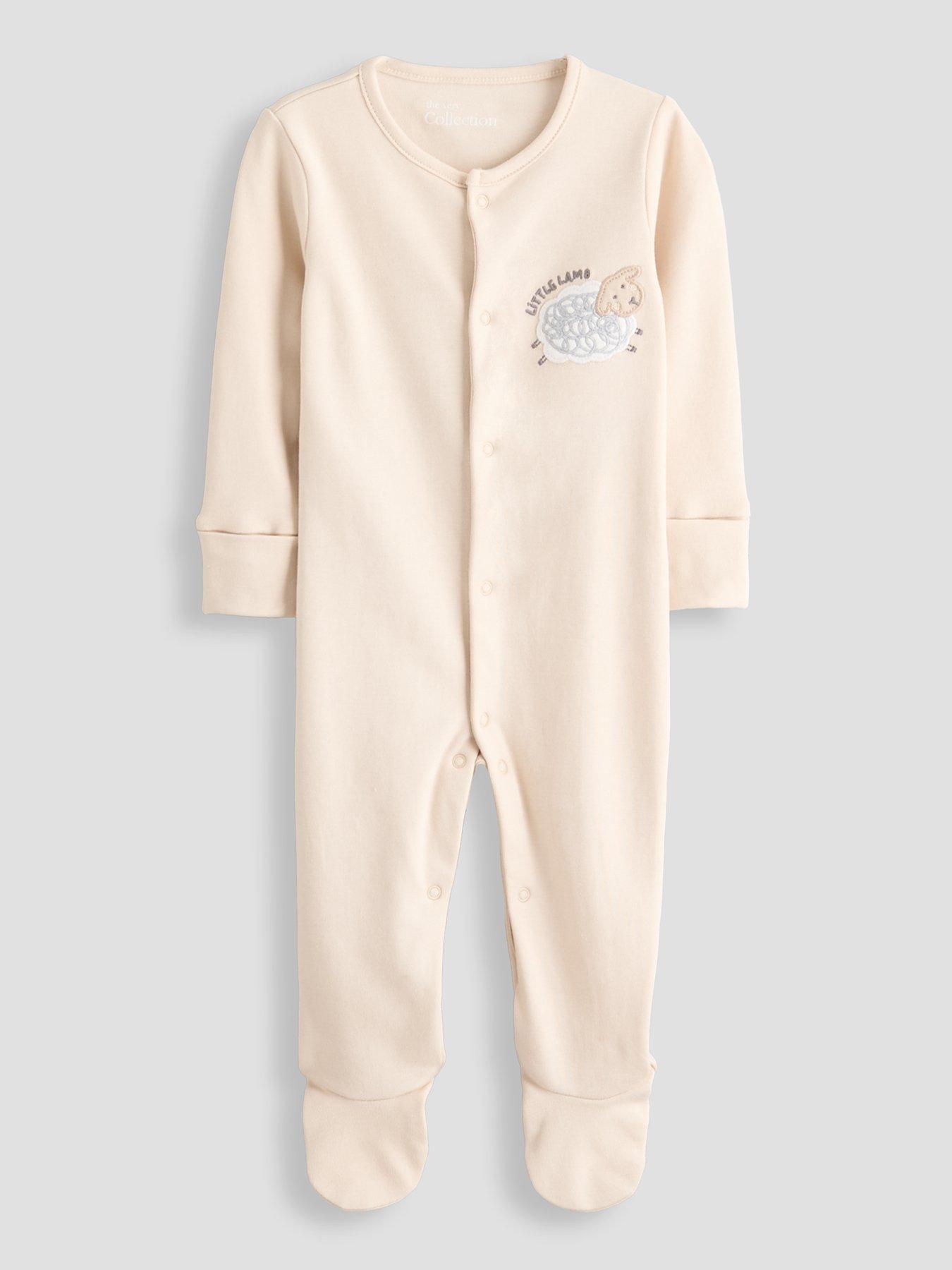 Image 1 of 5 of The Very Collection Unisex Little Lamb Sleepsuit