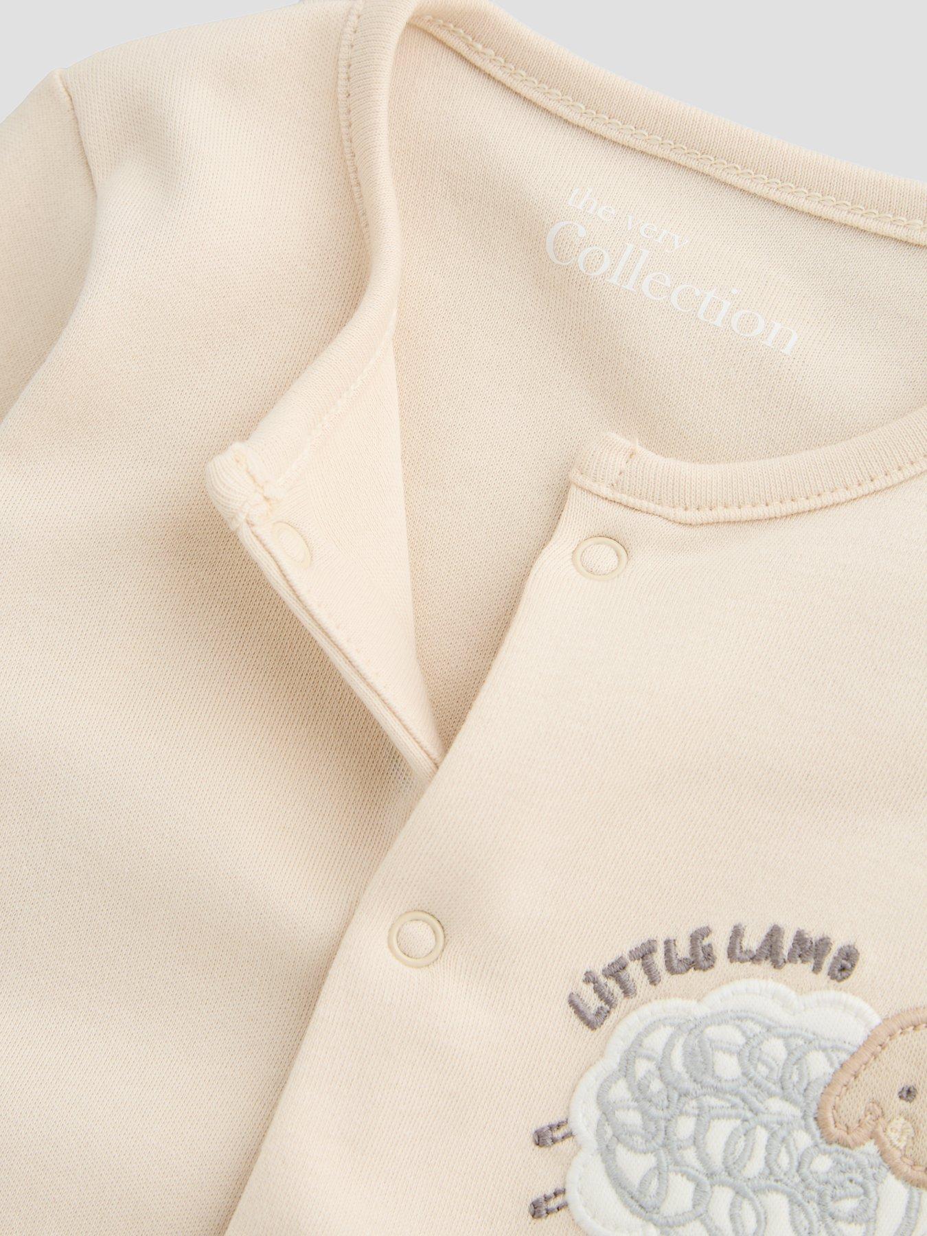 Image 5 of 5 of The Very Collection Unisex Little Lamb Sleepsuit