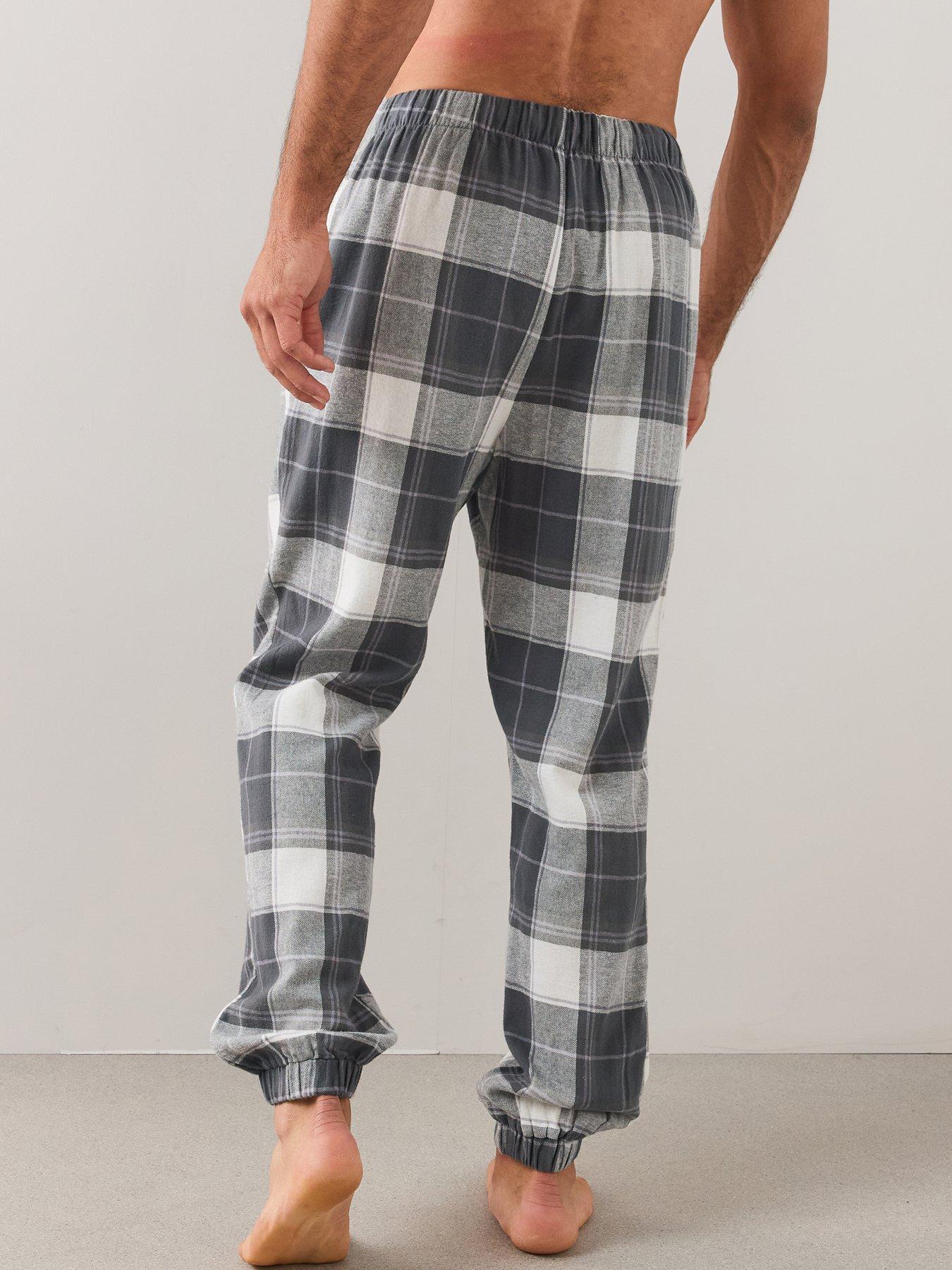 Image 3 of 7 of The Very Collection Mens 2 Pack Pyjama Bottoms - Monochrome