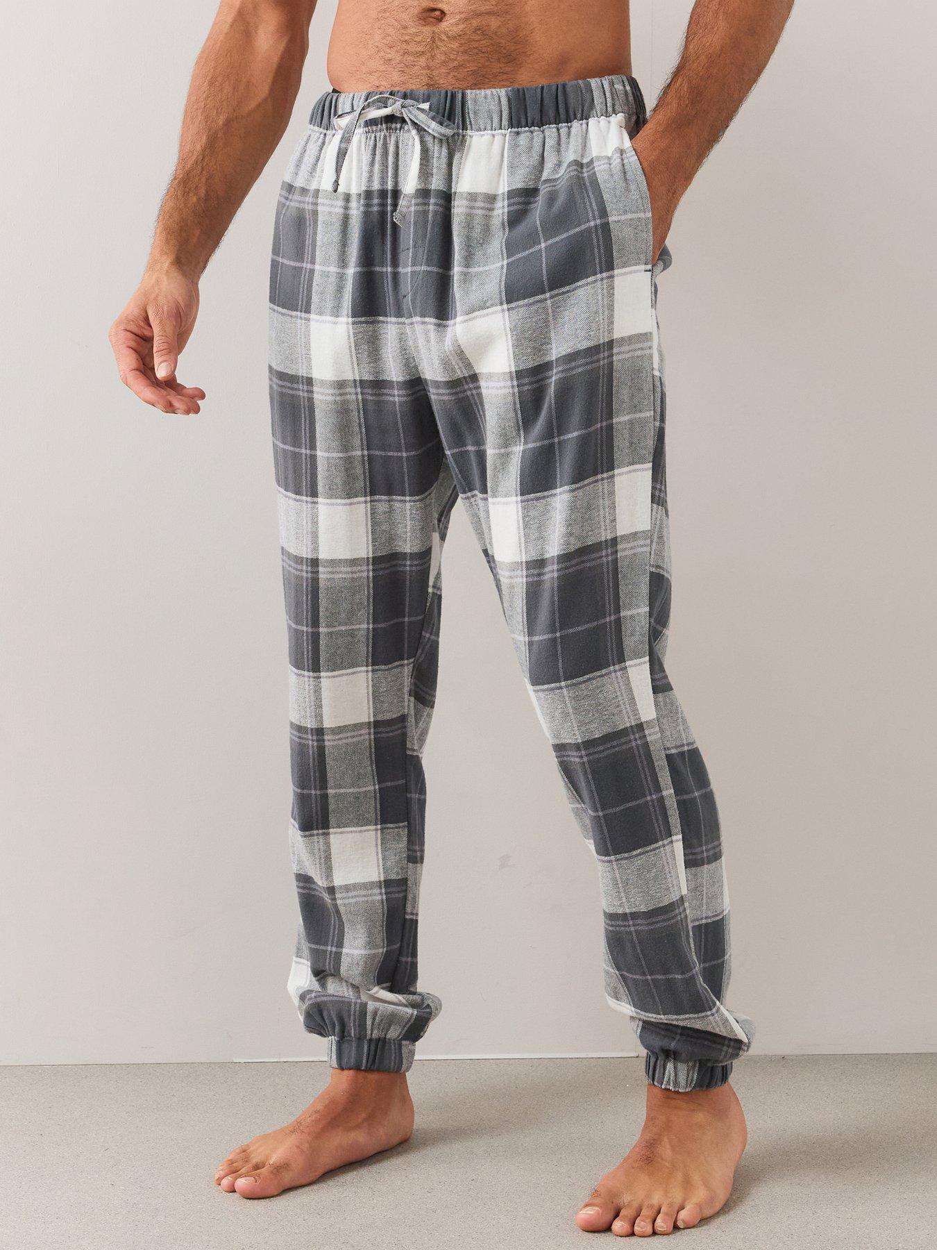 Image 5 of 7 of The Very Collection Mens 2 Pack Pyjama Bottoms - Monochrome