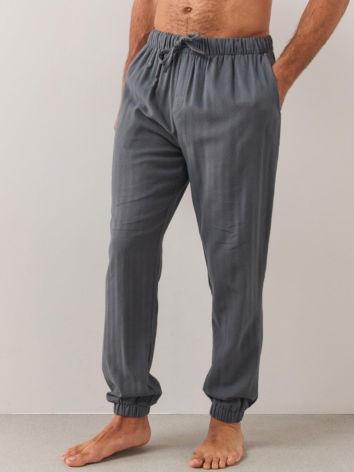 Image 6 of 7 of The Very Collection Mens 2 Pack Pyjama Bottoms - Monochrome