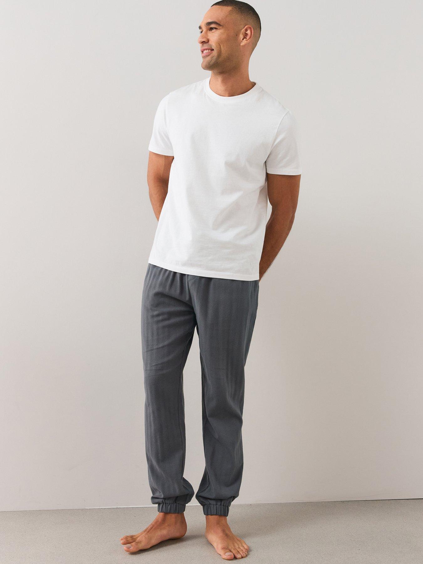 Image 7 of 7 of The Very Collection Mens 2 Pack Pyjama Bottoms - Monochrome