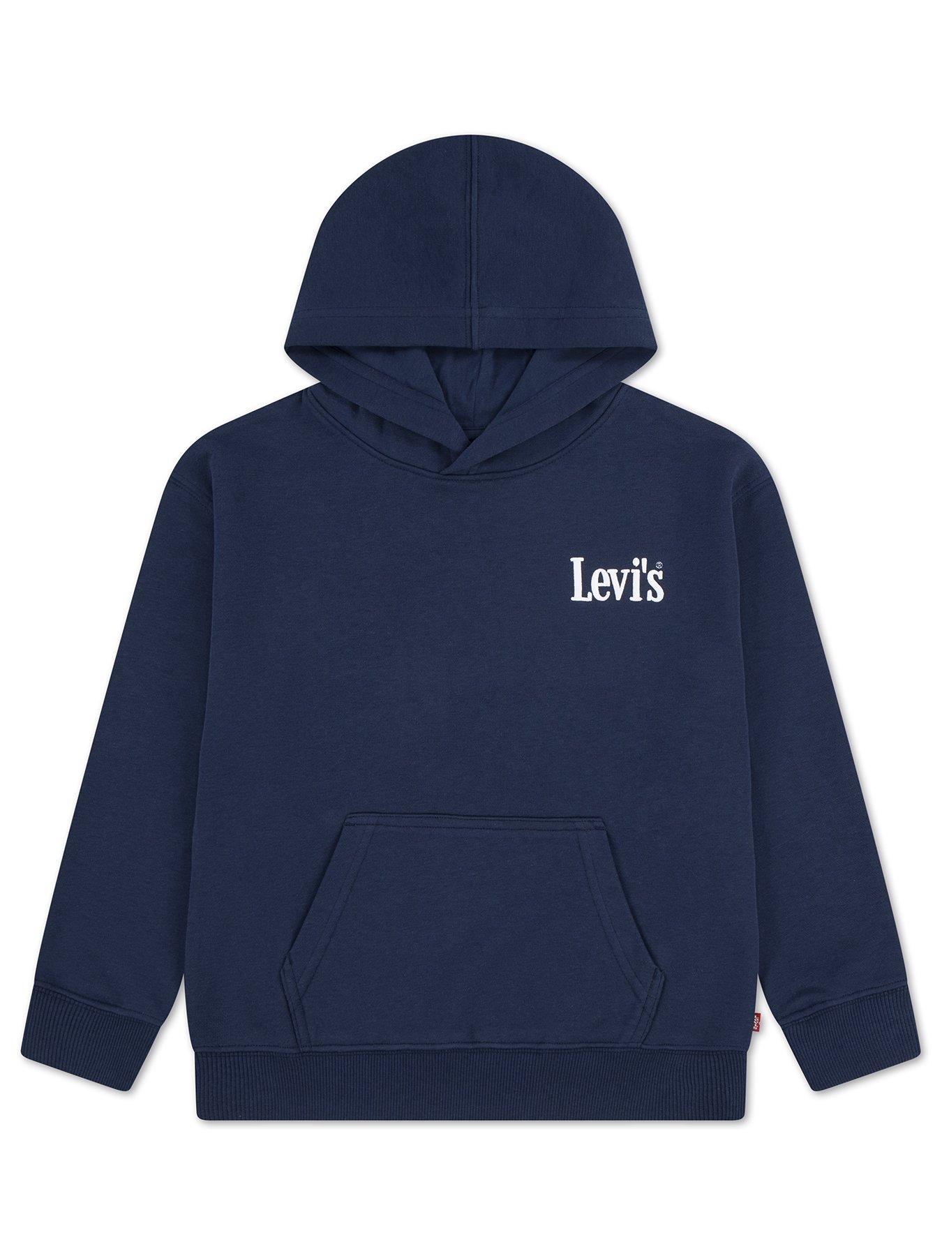 Image 1 of 5 of Levi's Boys Classic And Clean Hoodie - Blue