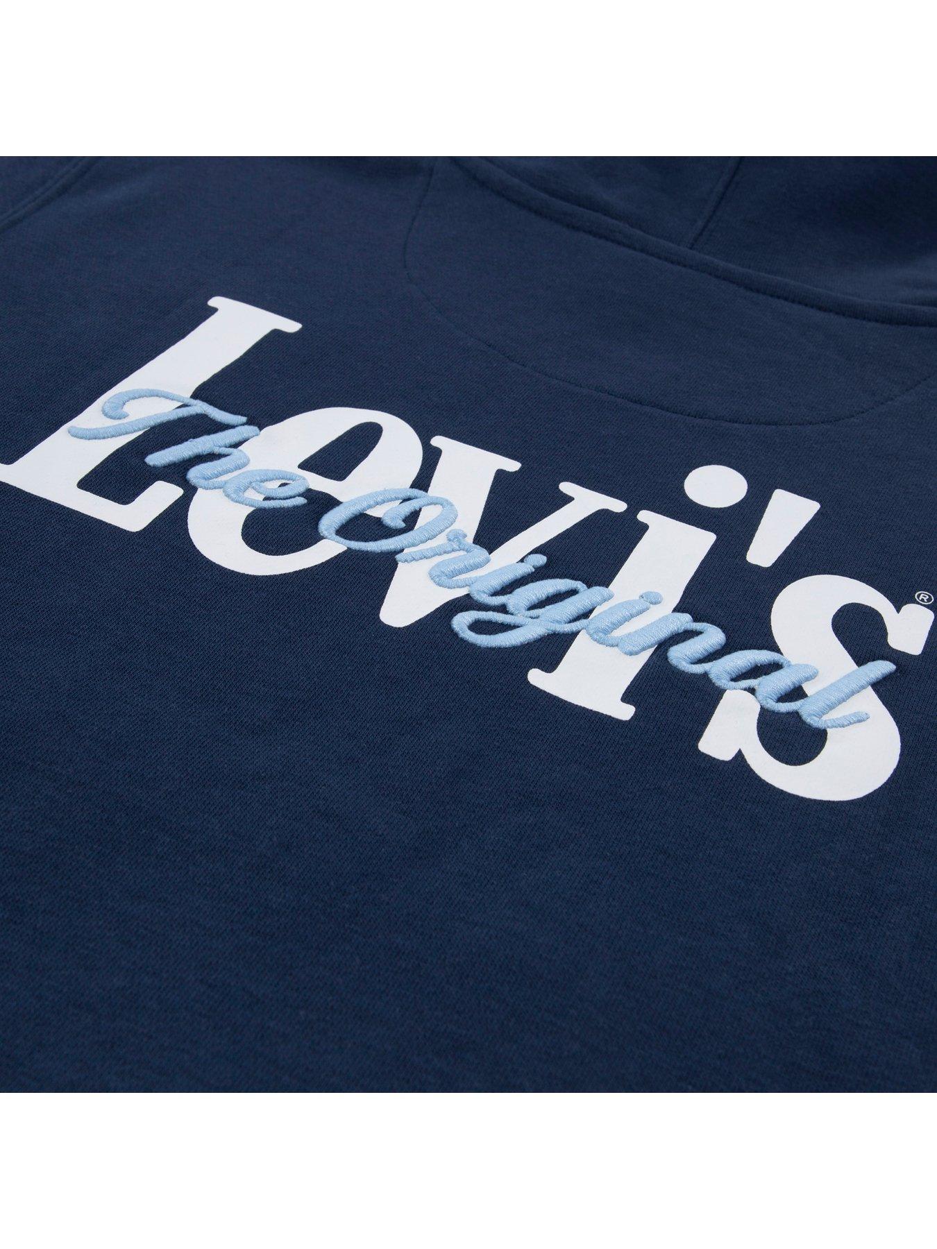 Image 4 of 5 of Levi's Boys Classic And Clean Hoodie - Blue