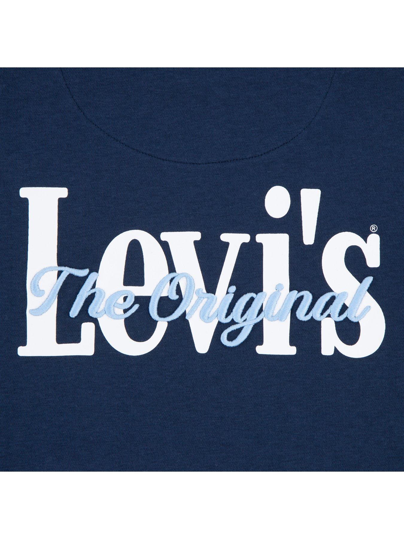 Image 5 of 5 of Levi's Boys Classic And Clean Hoodie - Blue