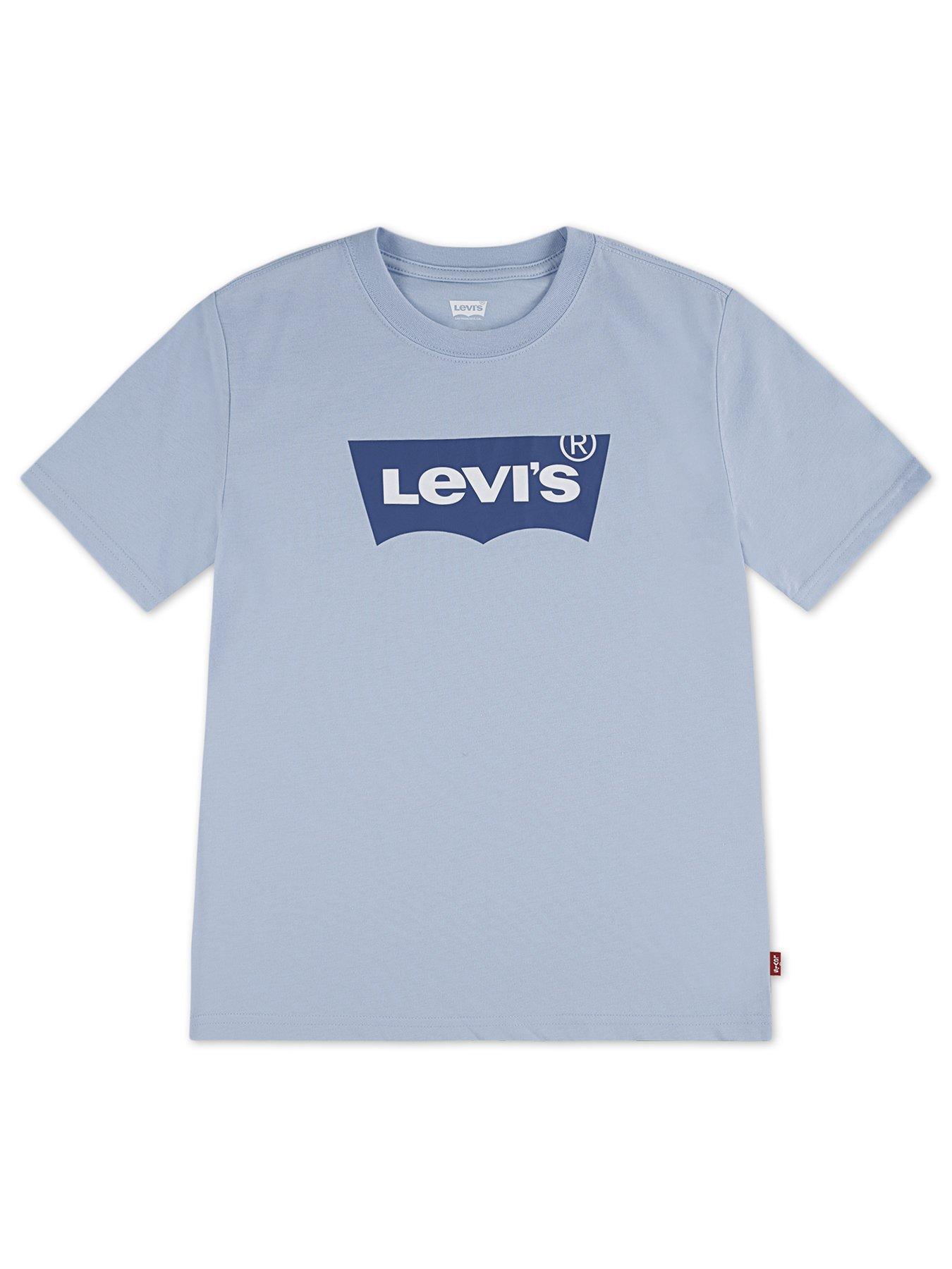 Levi'S Boys Short Sleeve Batwing T-Shirt - Blue