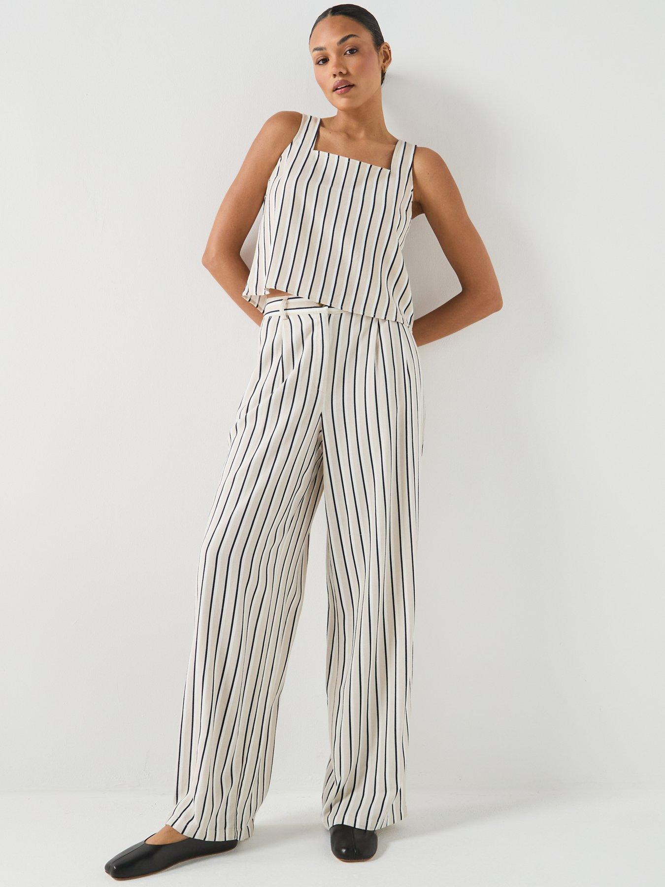 Image 5 of 5 of Vero Moda Vmmymilo Nila Wide Leg Dad Pant - Grey