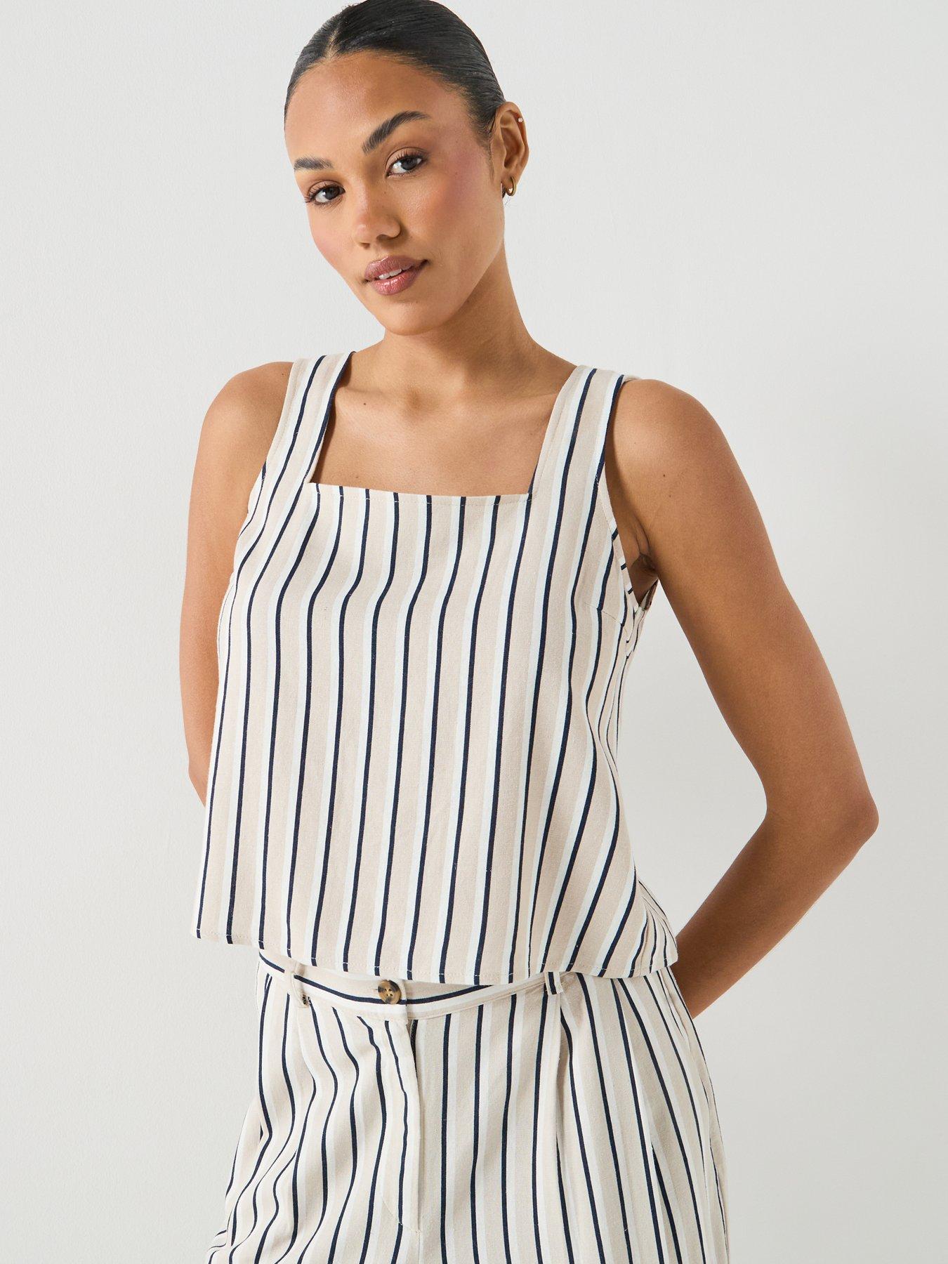 Image 1 of 6 of Vero Moda Vmmymilo Sl Button Short Top - Grey
