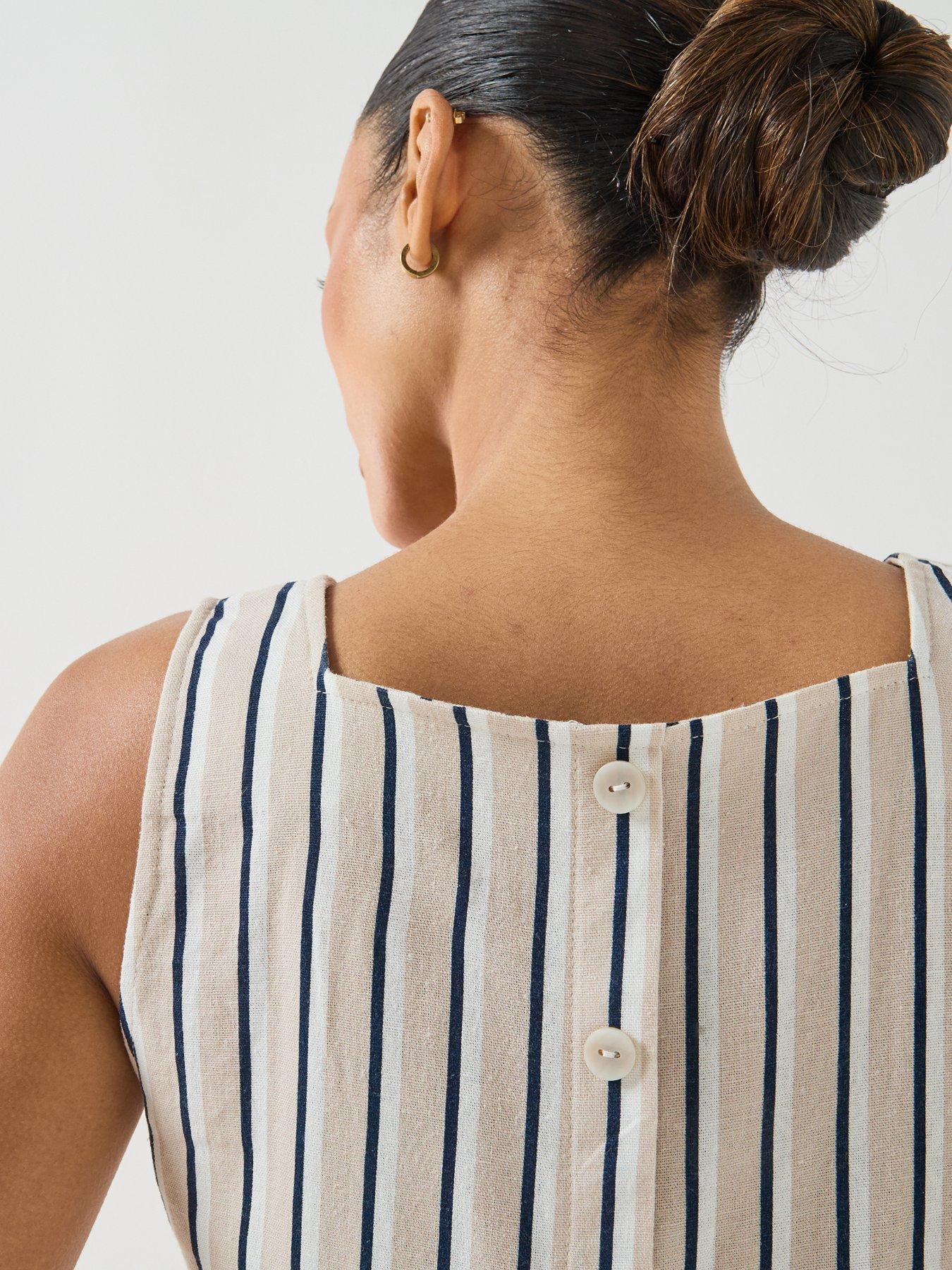 Image 5 of 6 of Vero Moda Vmmymilo Sl Button Short Top - Grey