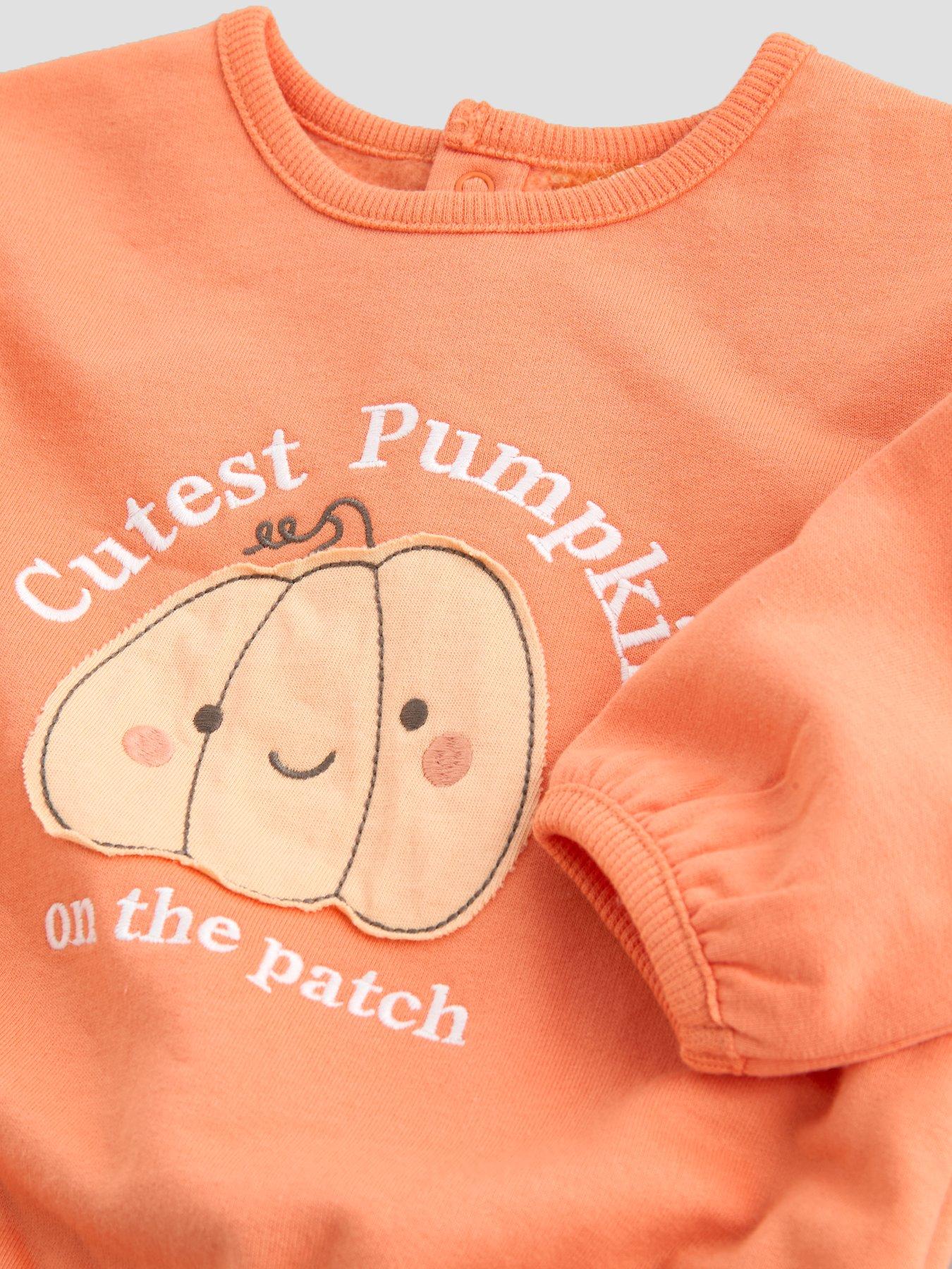 Image 4 of 5 of The Very Collection Baby Boys Hey Pumpkin Sweat Set (0-3 months - 18-24 months) - Orange