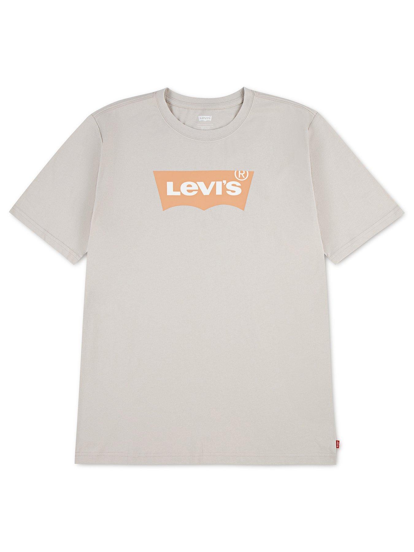 Levi's Boys Short Sleeve Batwing T-Shirt - Beige