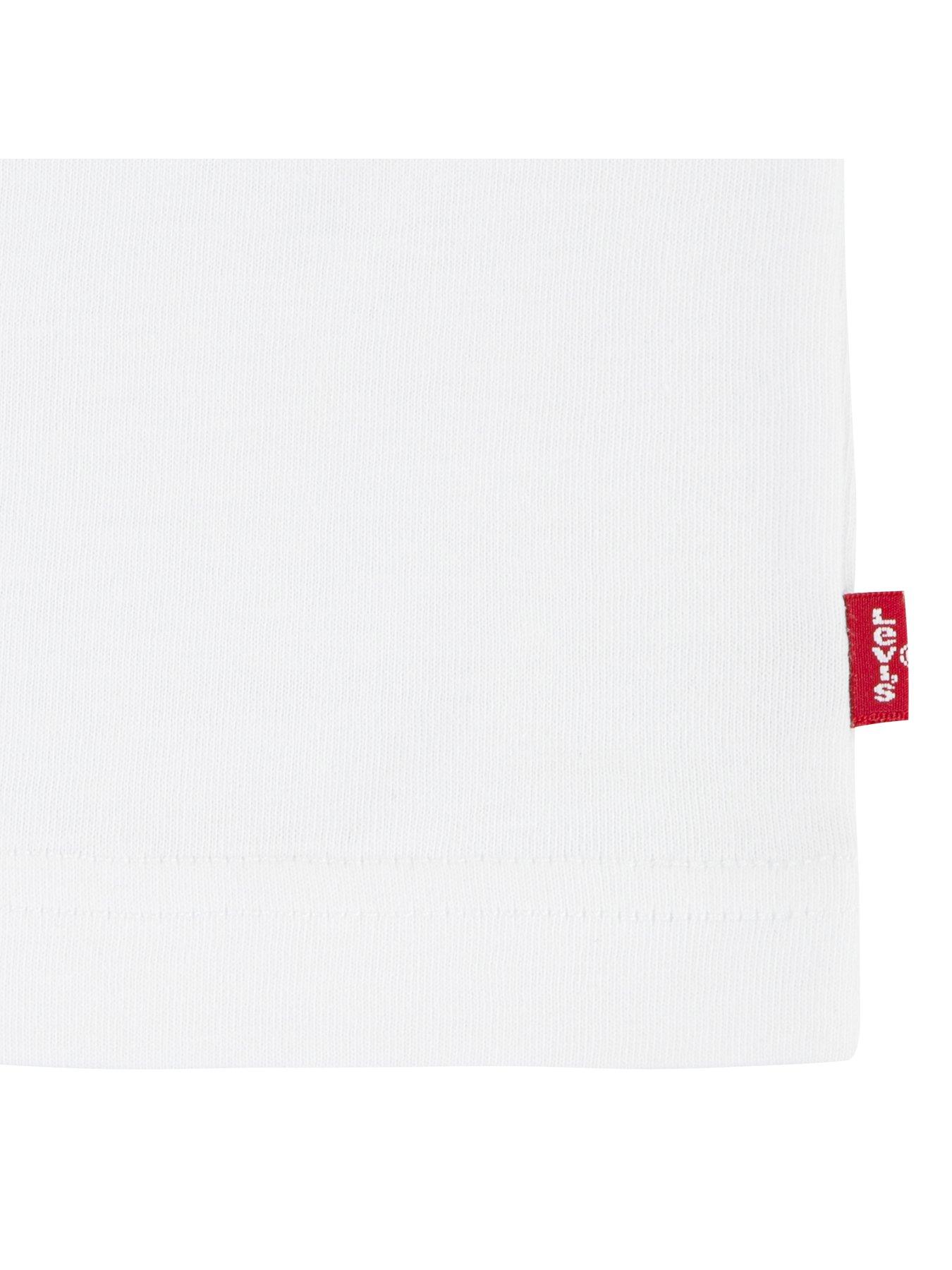 Image 4 of 4 of Levi's Boys Short Sleeve Batwing T-Shirt - White
