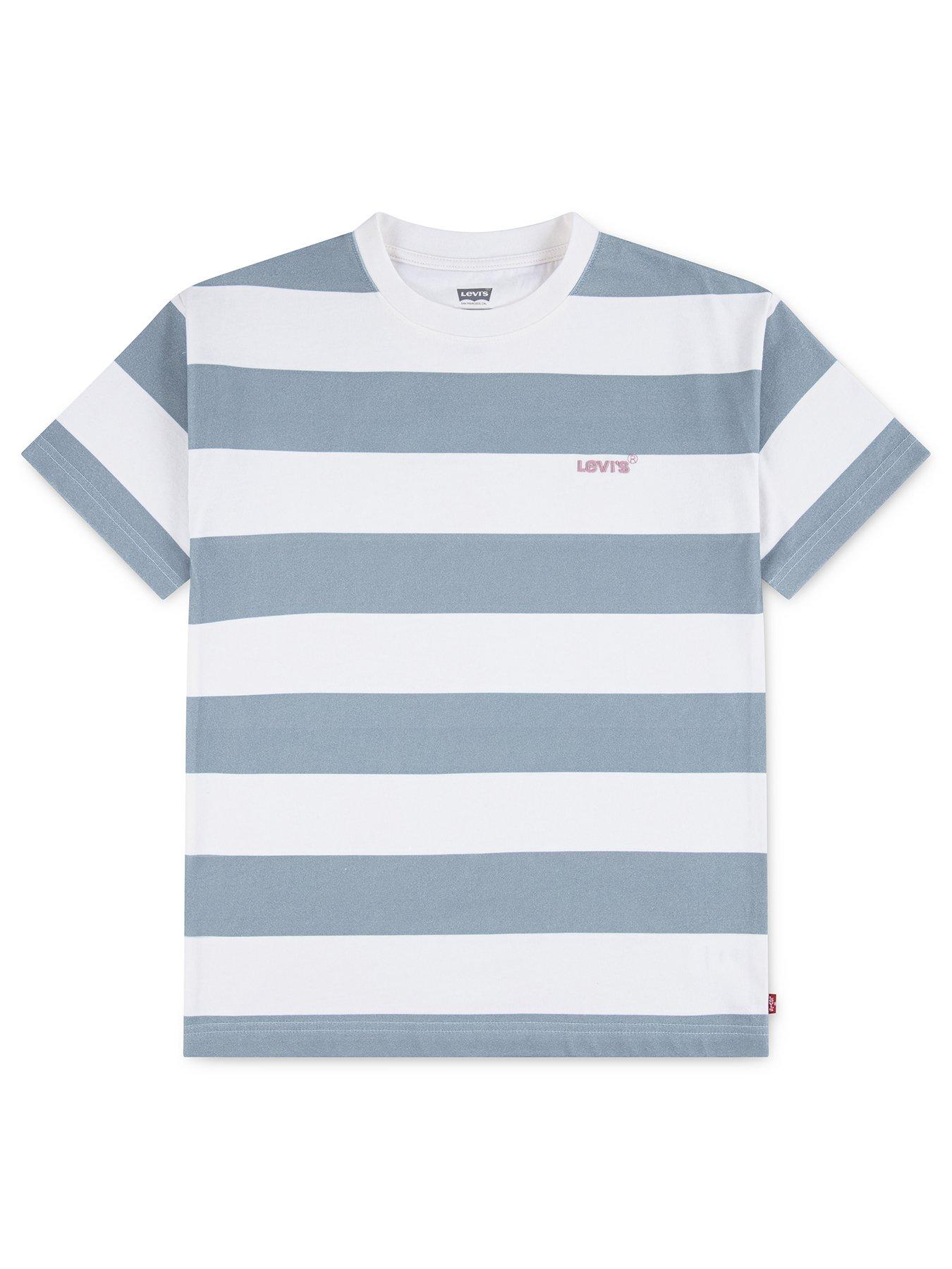 Image 2 of 5 of Levi's Boys Big Stripe Short Sleeve T-shirt - Grey