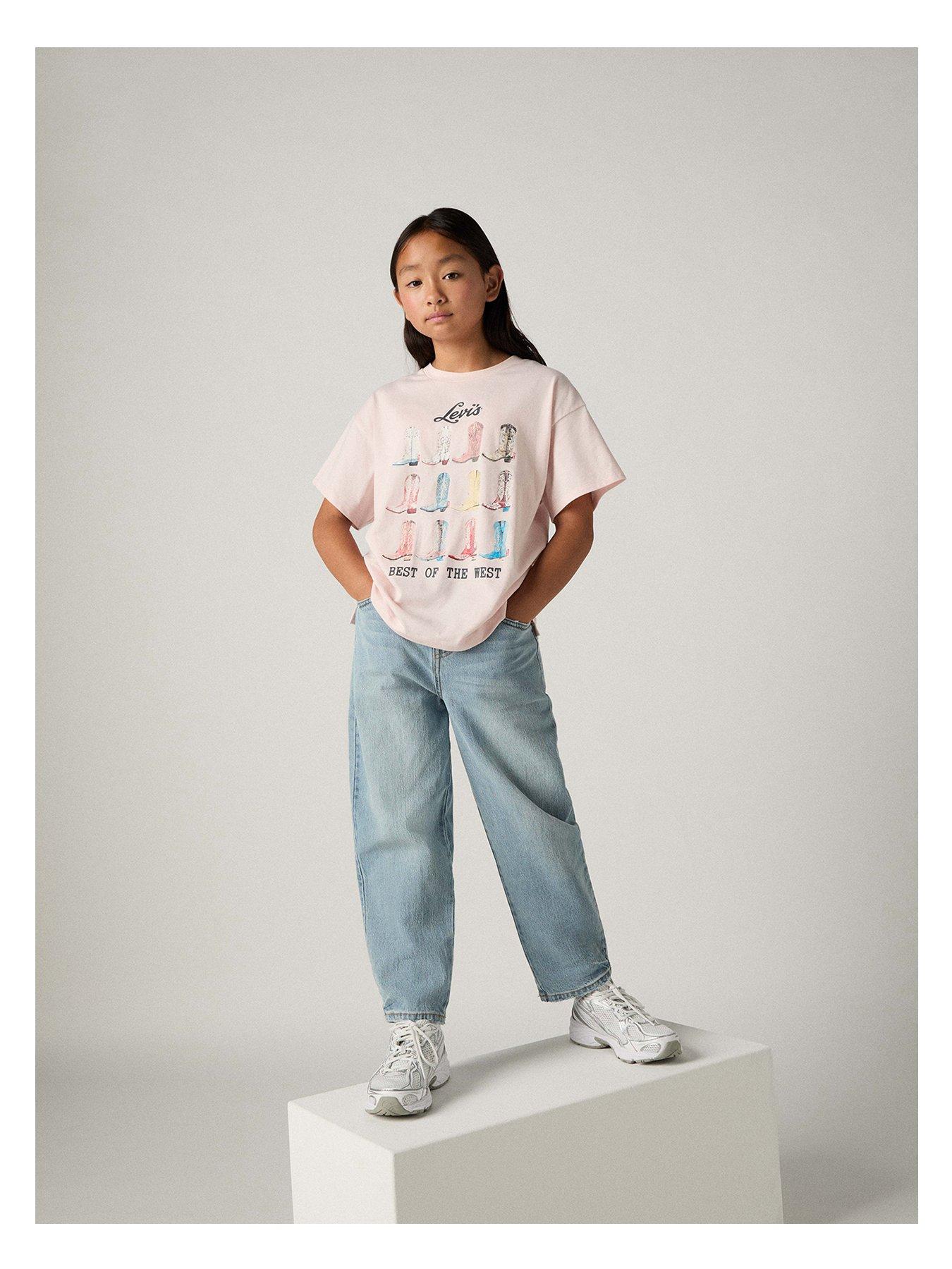 Levi's Girls Baggy Barrel Jeans- Blue