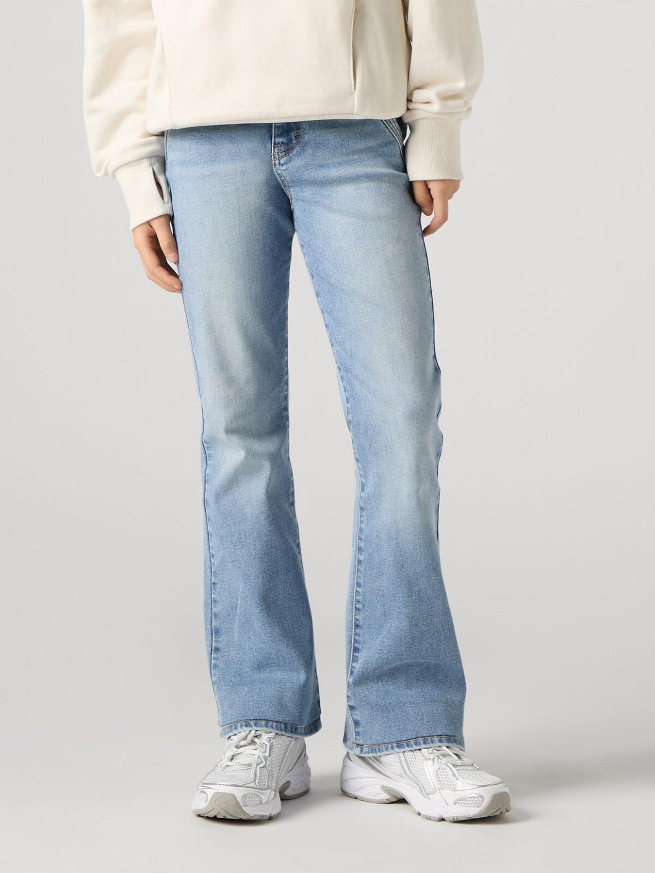 Levi's Girls 726 Flare Pocket Detail Jeans, Blue, Size Age: 14 Years