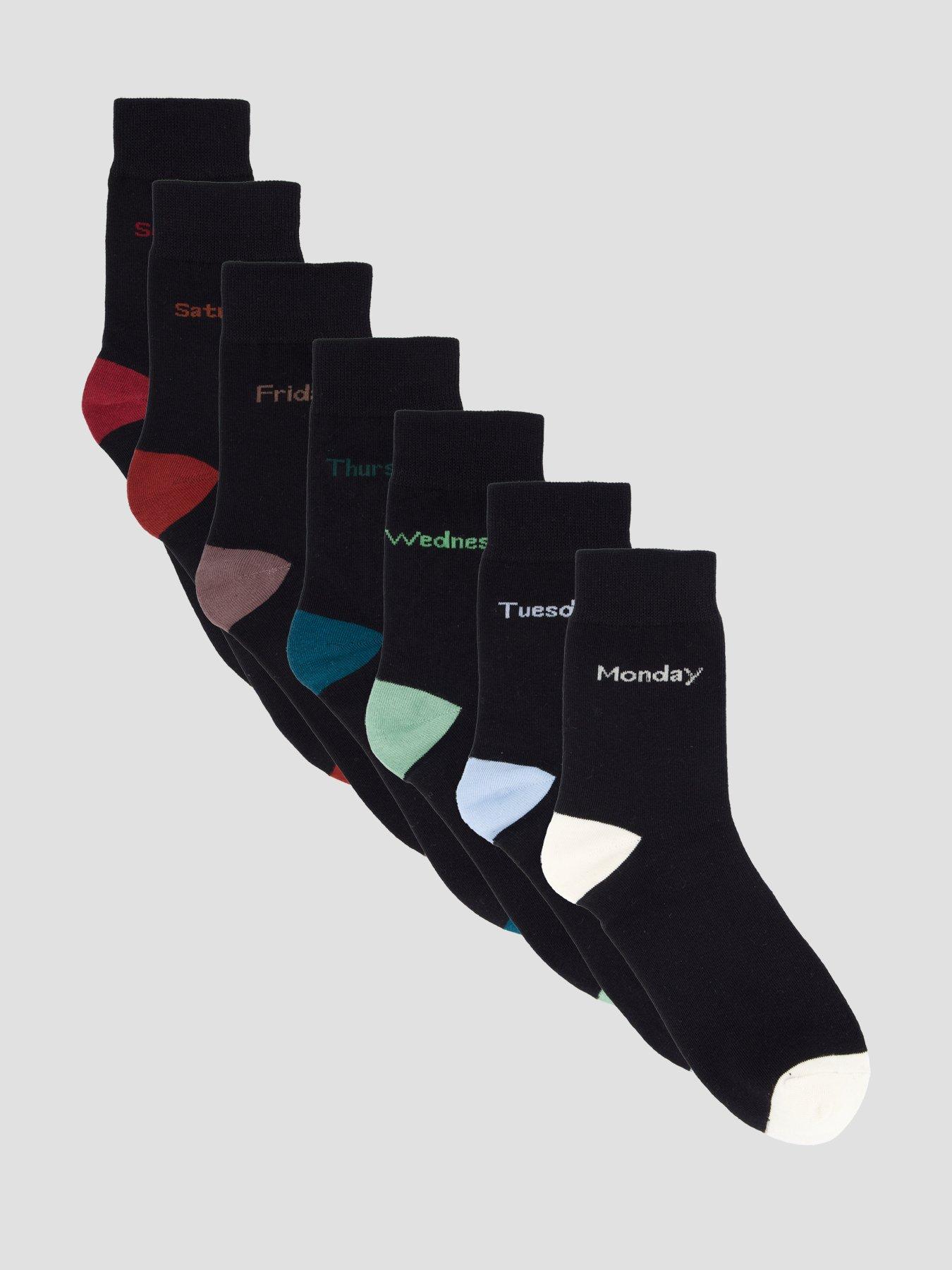 The Very Collection 7 Pack Days Of Week Socks - Multi