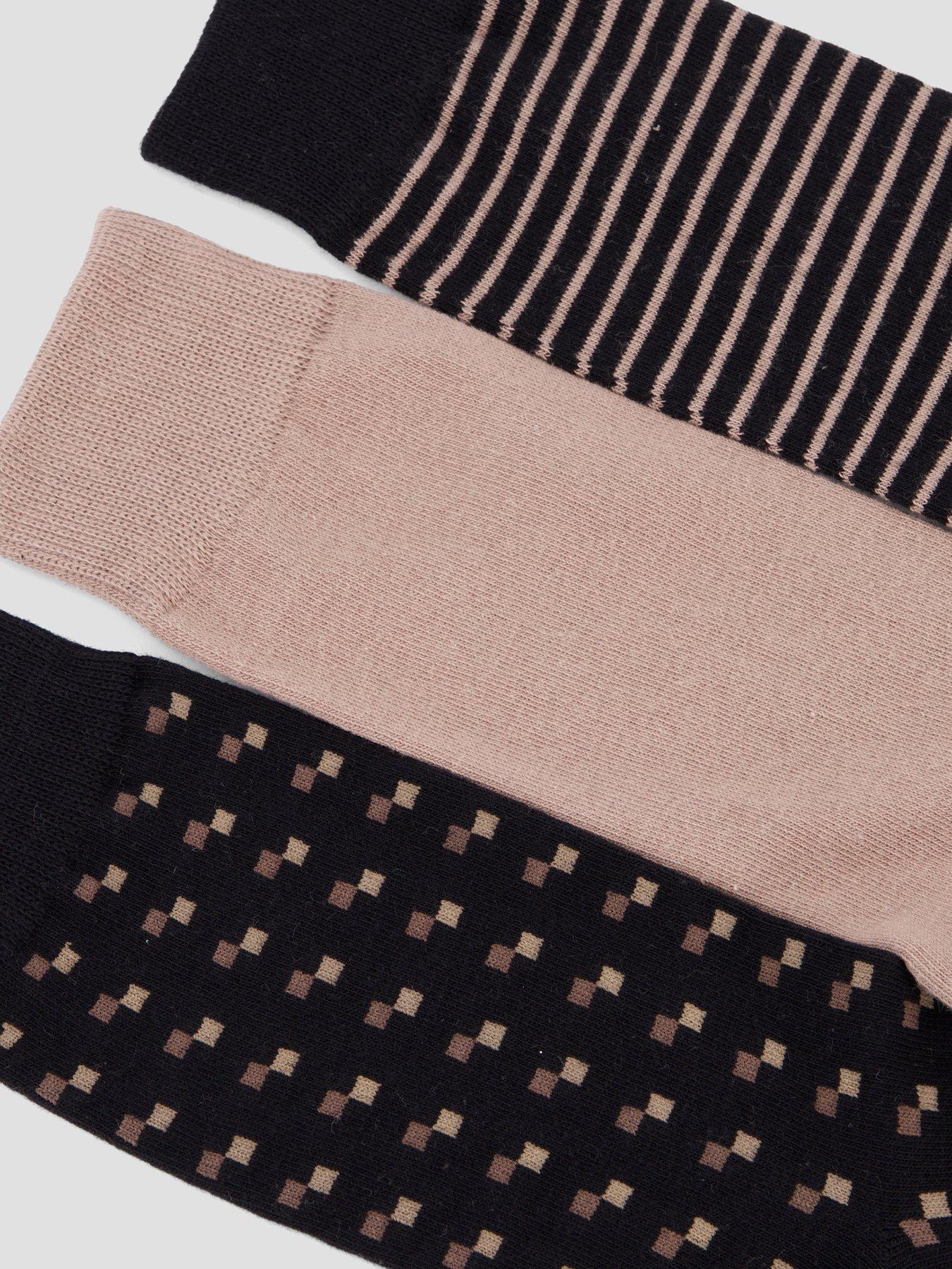 Image 3 of 3 of The Very Collection 3 Pack Printed Socks - Multi