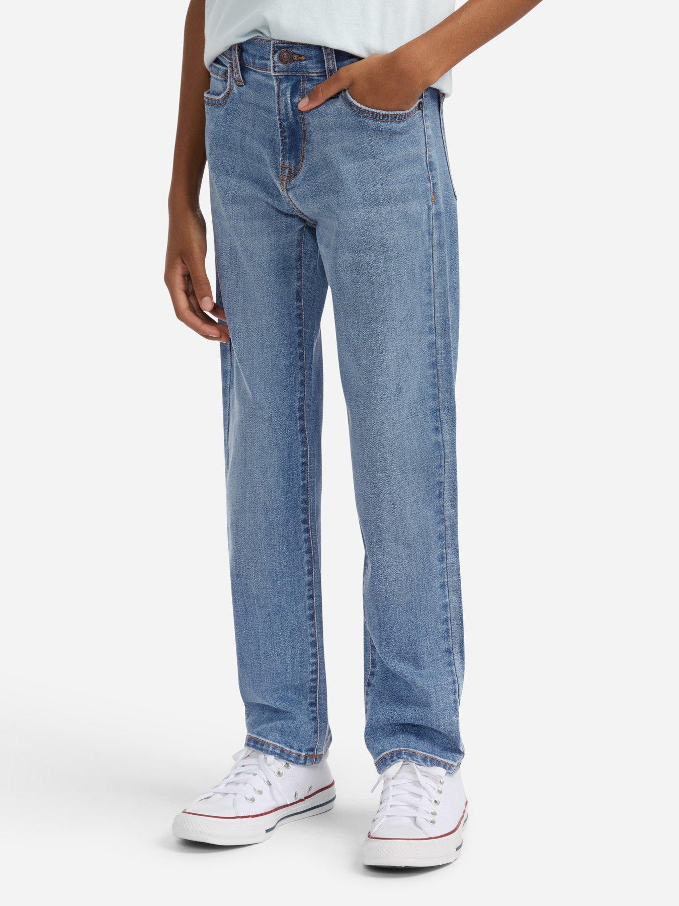 Abercrombie & Fitch Boys Straight Fit Jeans - Blue