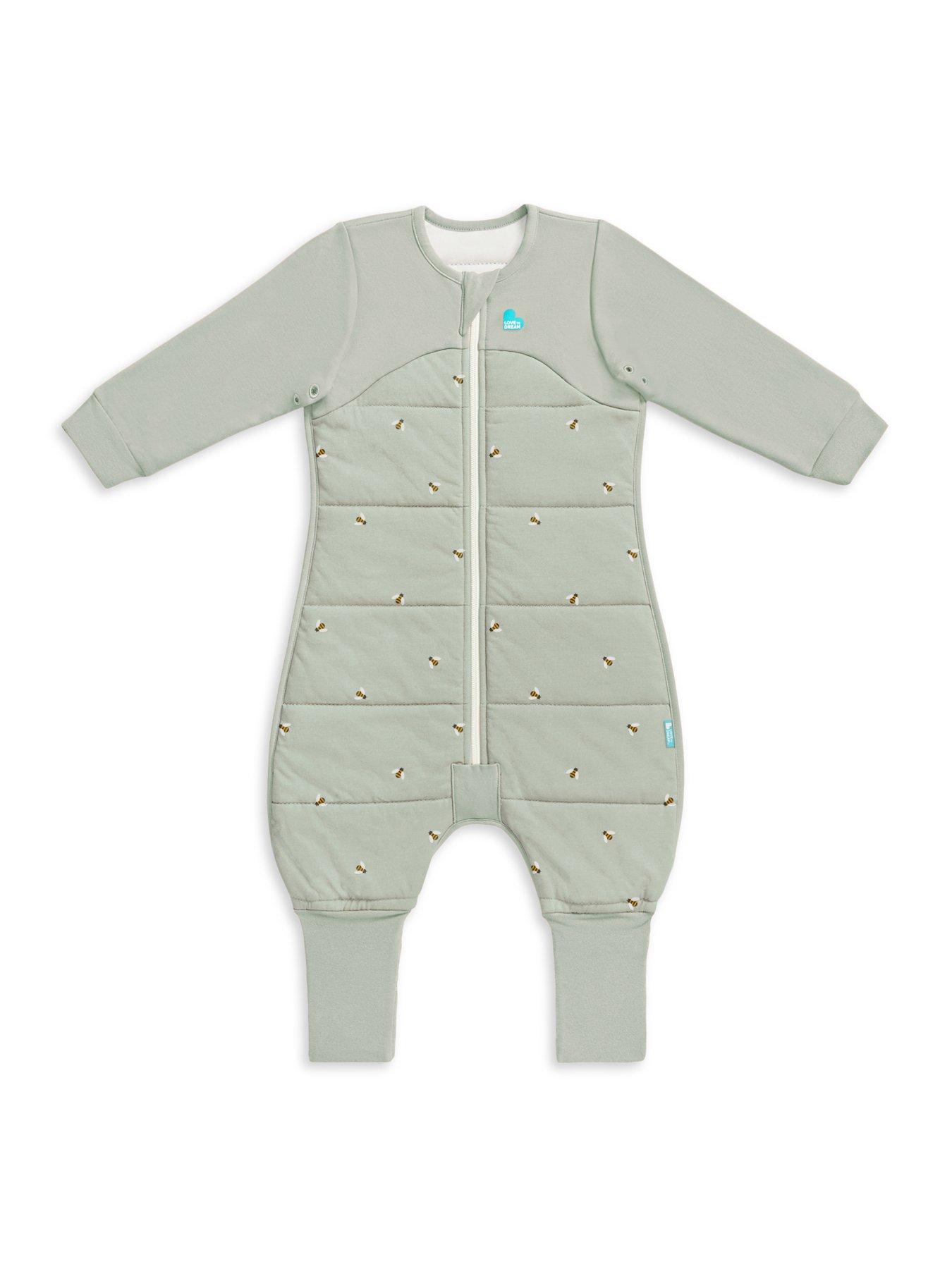 Image 1 of 4 of Love To Dream Sleep Suit Bees - Olive, 2.5 T (12-24M)