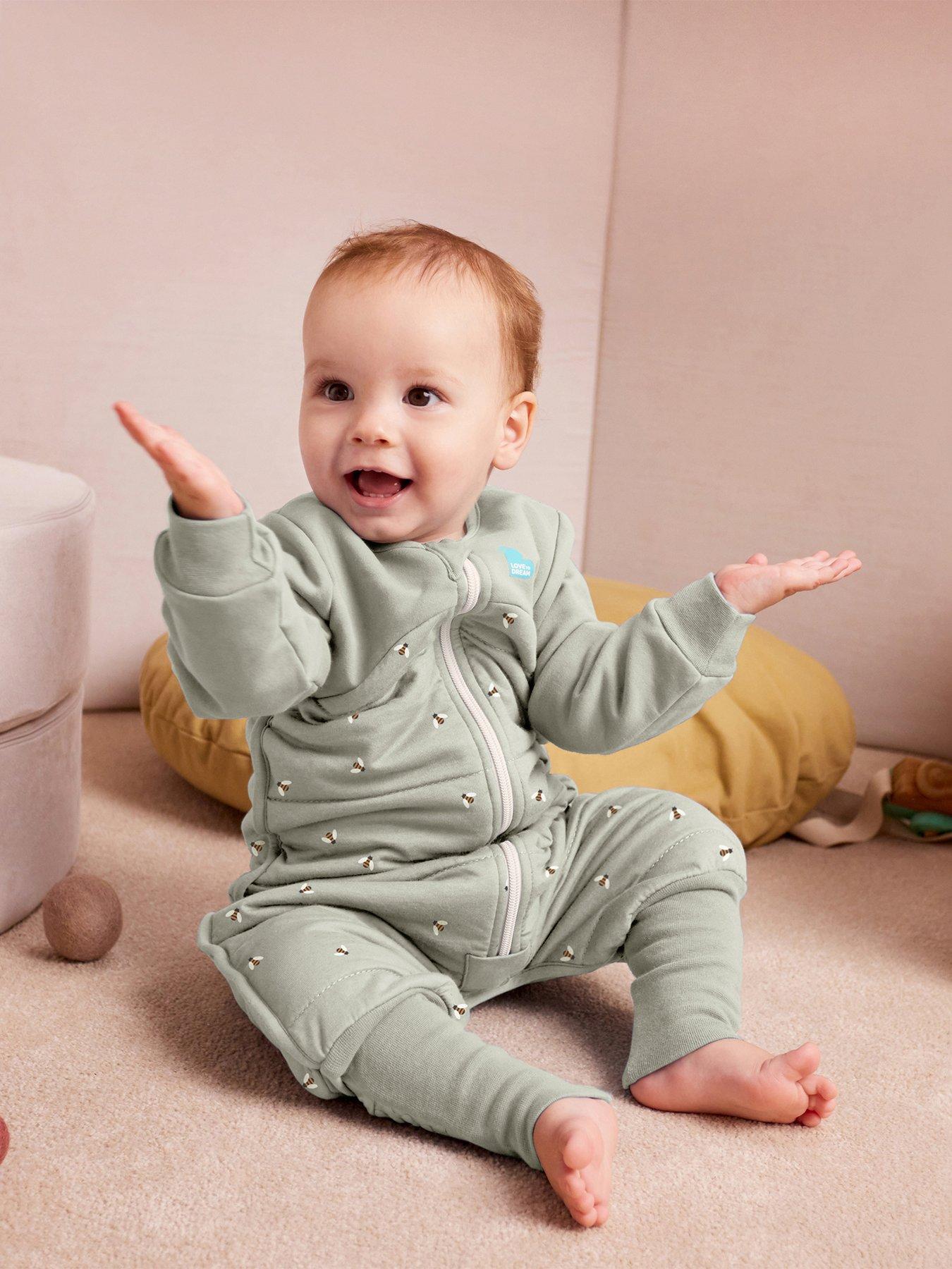 Image 3 of 4 of Love To Dream Sleep Suit Bees - Olive, 2.5 T (12-24M)