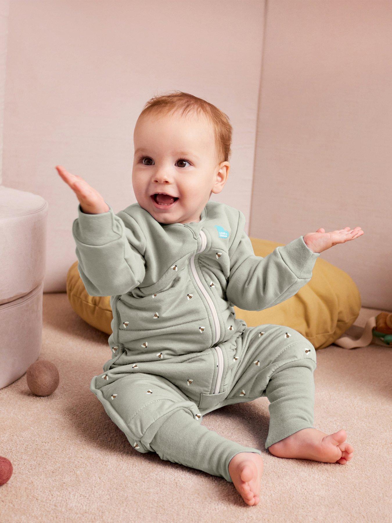 Image 3 of 4 of Love To Dream Sleep Suit Bees - Olive, 2.5 T (24-36M)