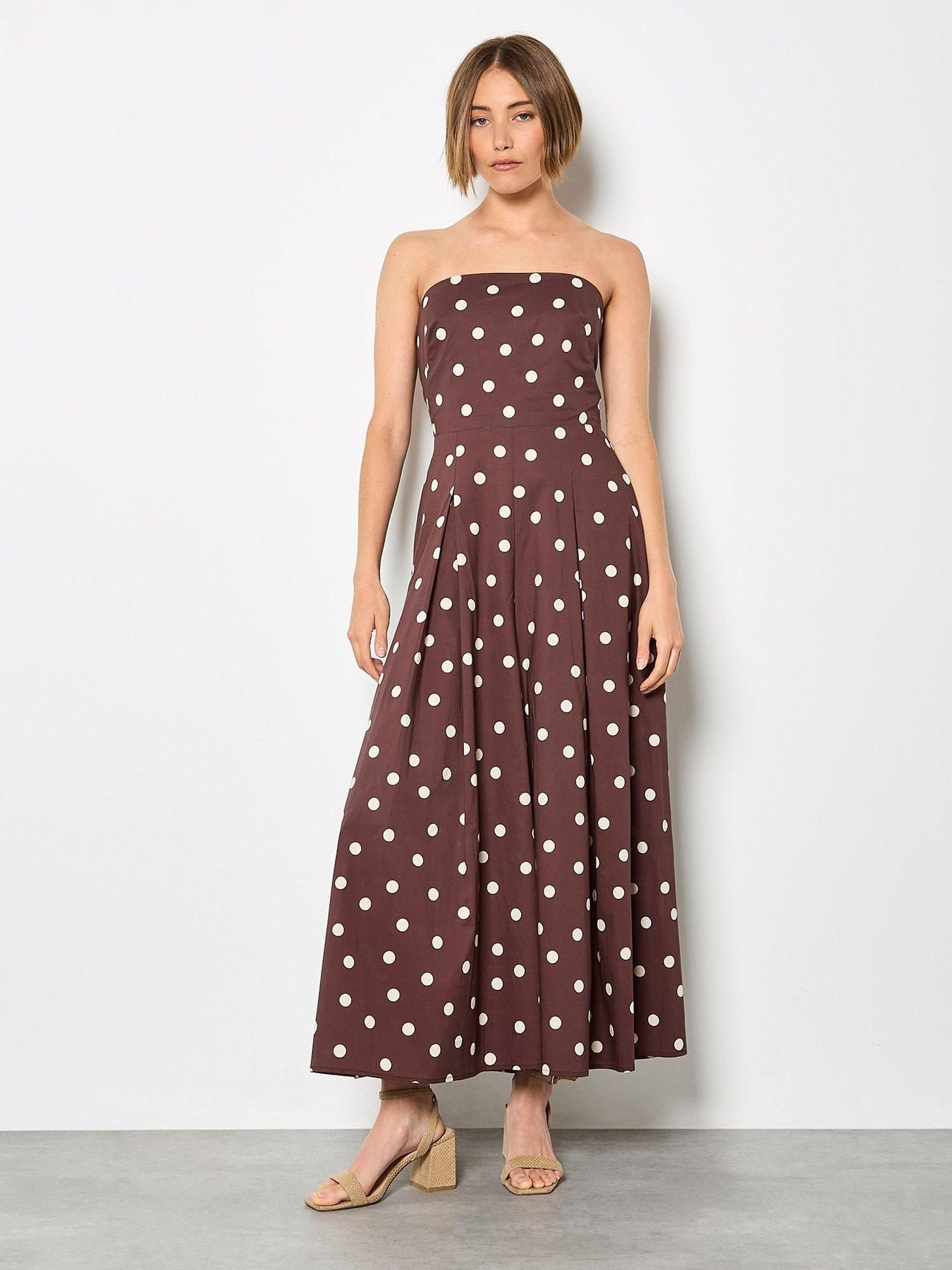 Apricot Bardo Polka Dot Jumpsuit