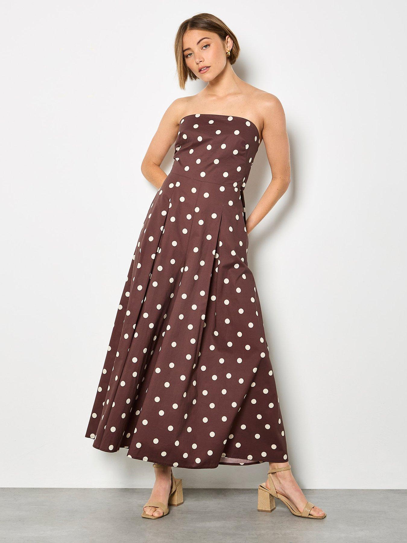 Image 3 of 5 of Apricot Bardo Polka Dot Jumpsuit