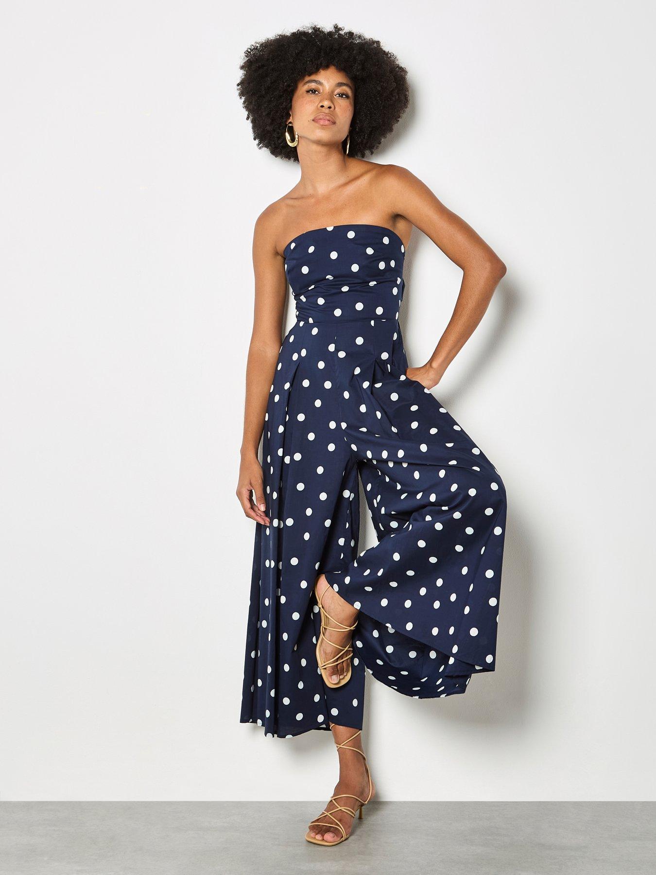 Apricot Bardo Polka Dot Jumpsuit