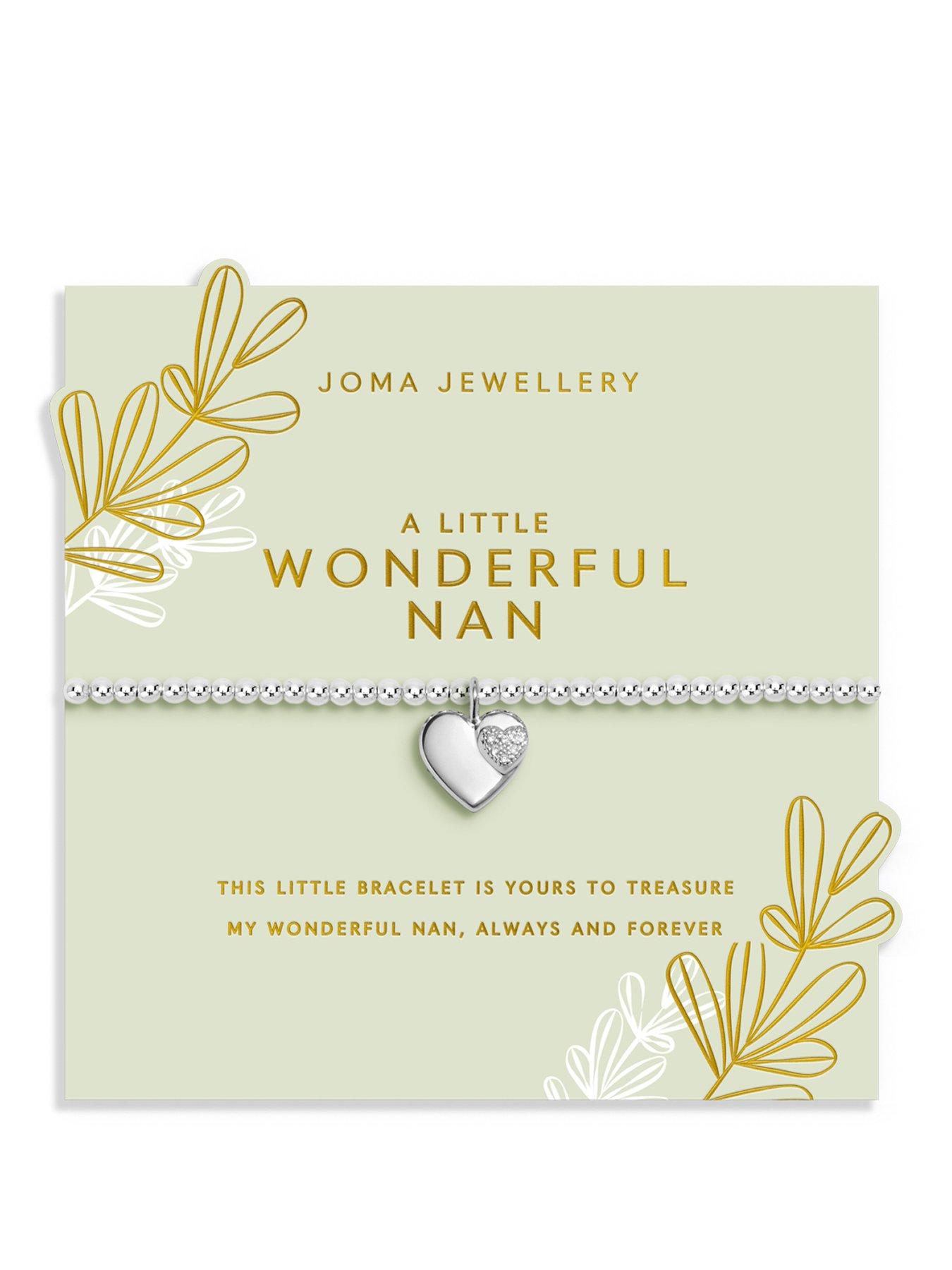 Katie Loxton GRANDMOTHER A LITTLE , WONDERFUL NAN , Silver Plated , Bracelet , 17.5cm stretch