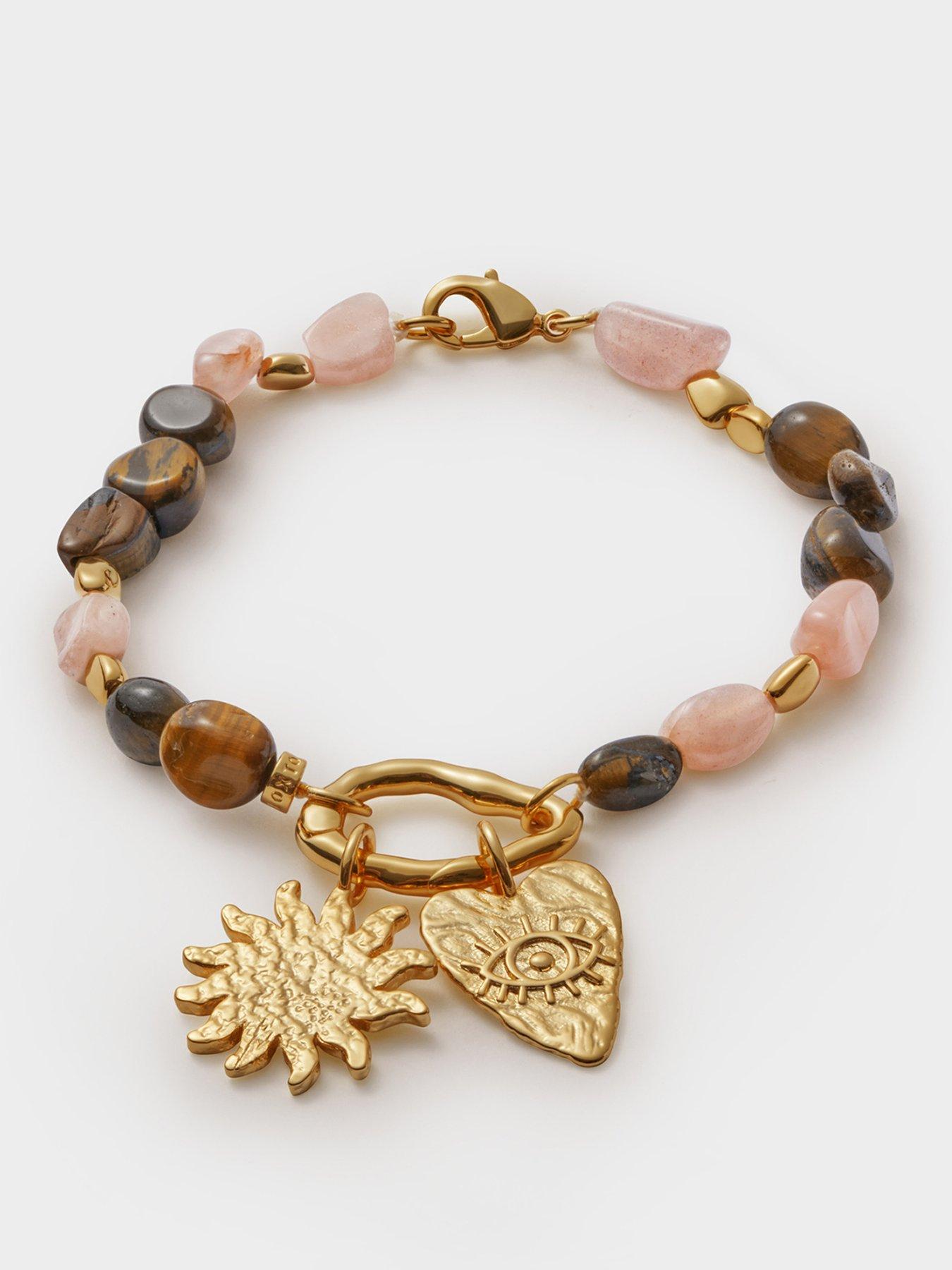 Katie Loxton SUNSET SOLESI BRACELET , Gold Coated , 19cm