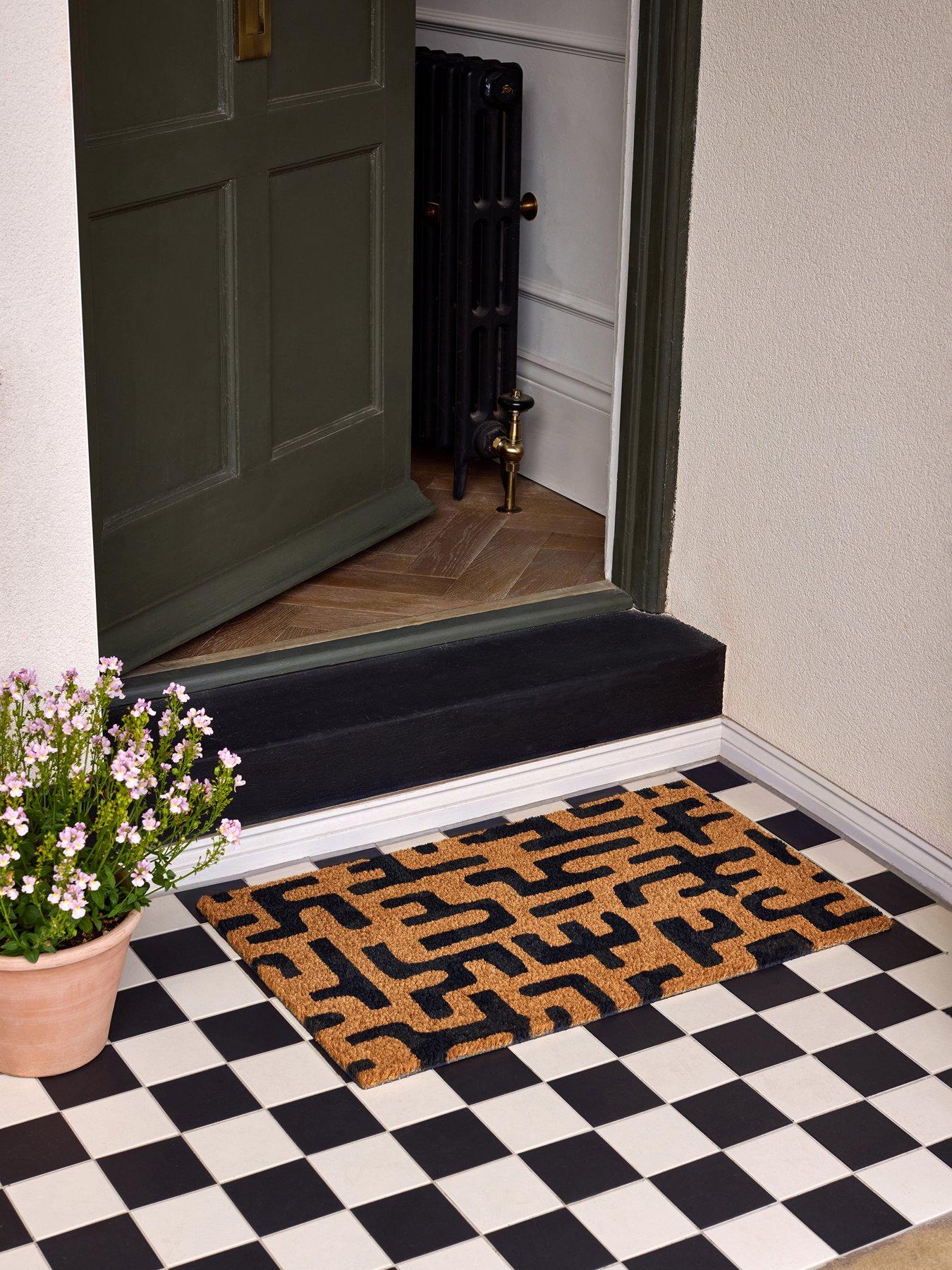 The Very Collection Abstract Maze Coir Doormat 45X75Cm