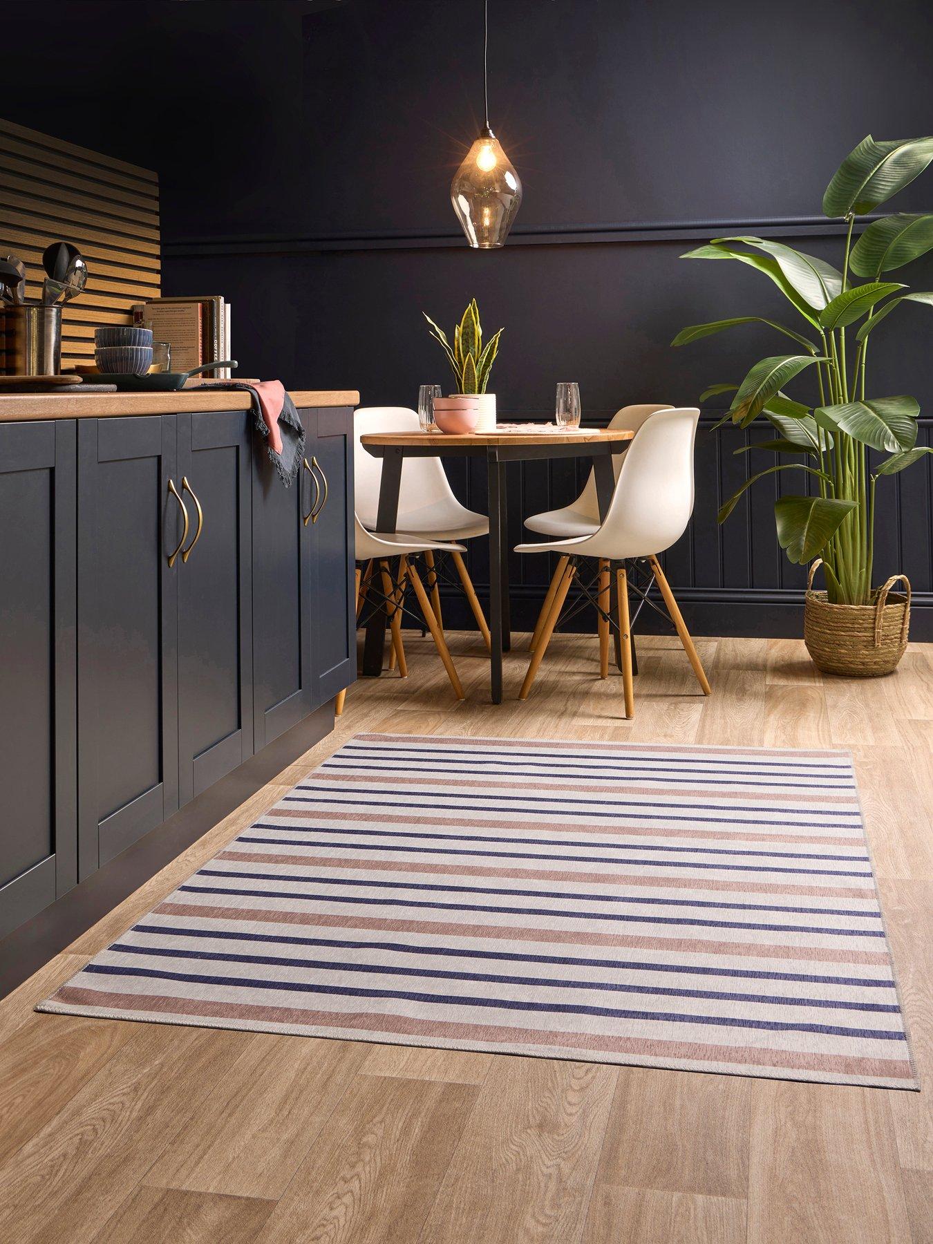 The Very Collection Coastal Washable Stripe Rug