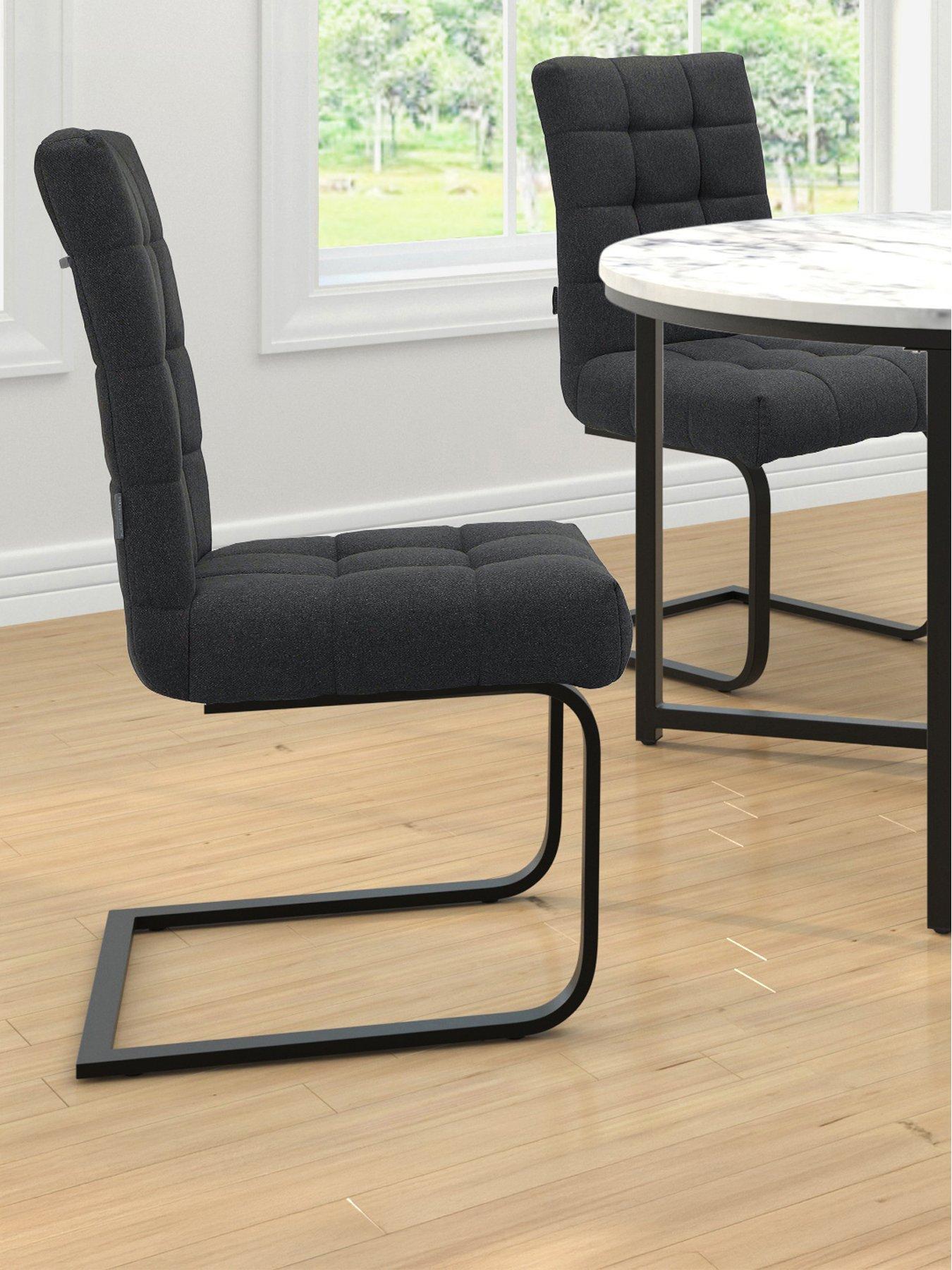 Image 1 of 7 of Dorel Home Terza Set of 2 Upholstered Dining Chairs