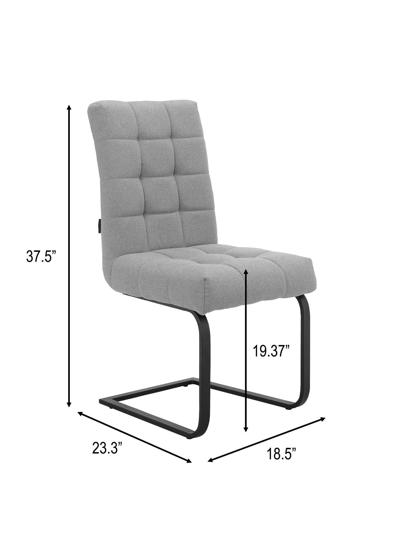 Image 6 of 7 of Dorel Home Terza Set of 2 Upholstered Dining Chairs