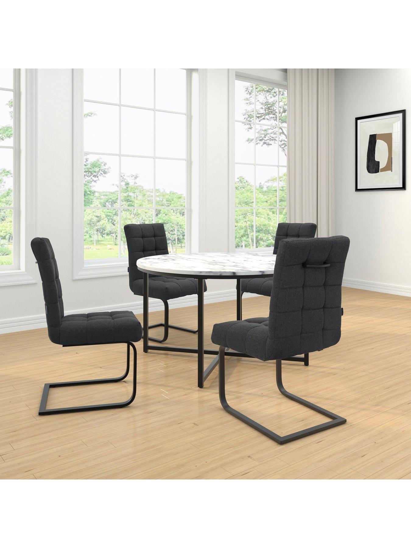 Image 7 of 7 of Dorel Home Terza Set of 2 Upholstered Dining Chairs