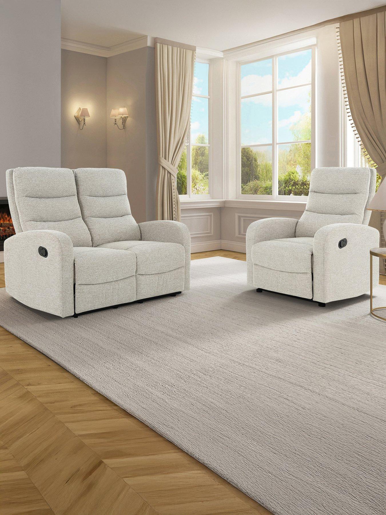 Dorel Home Rena Fabric Manual Recliner Armchair