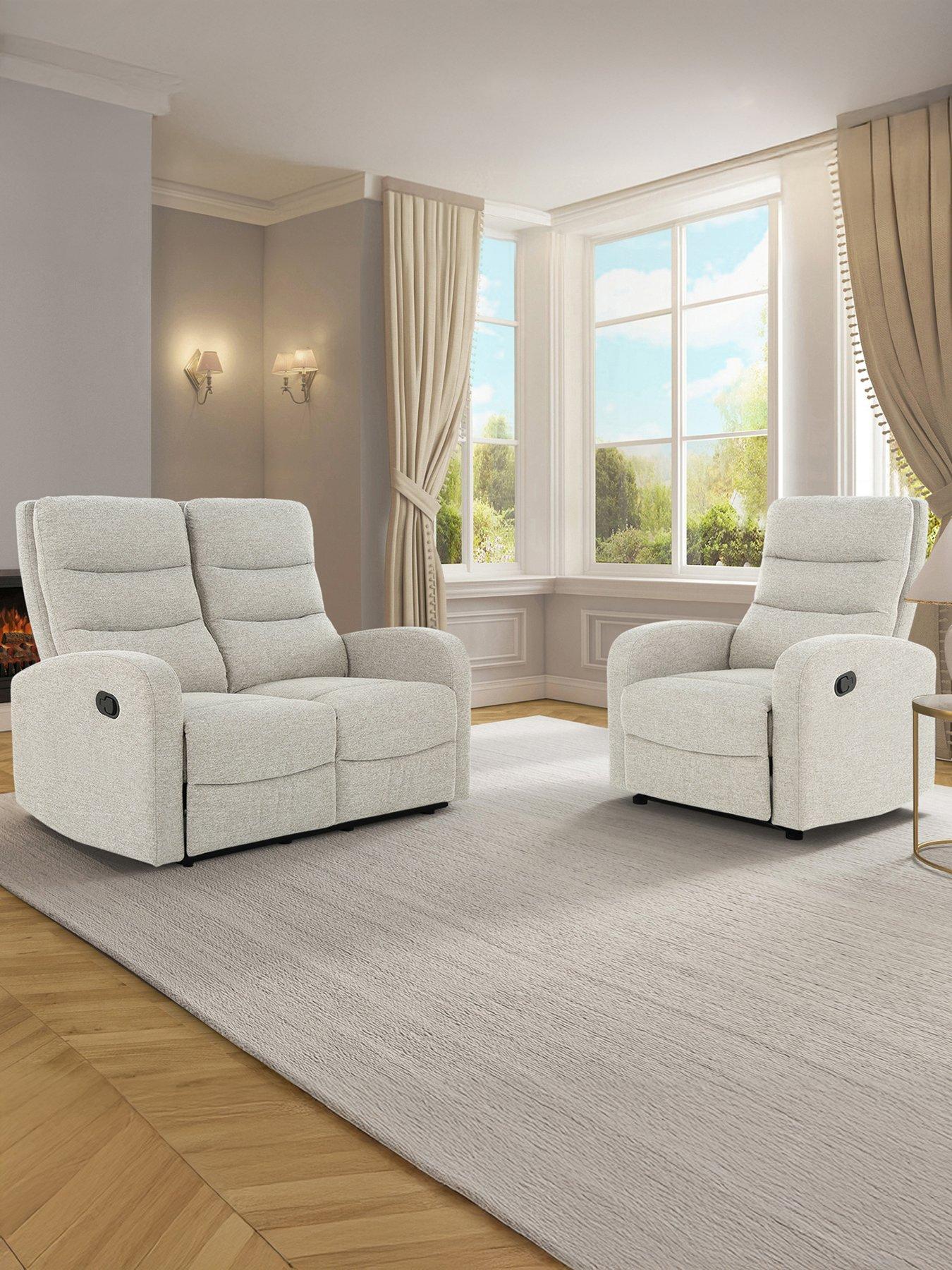 Dorel Home Rena Fabric 2 Seater Manual Recliner