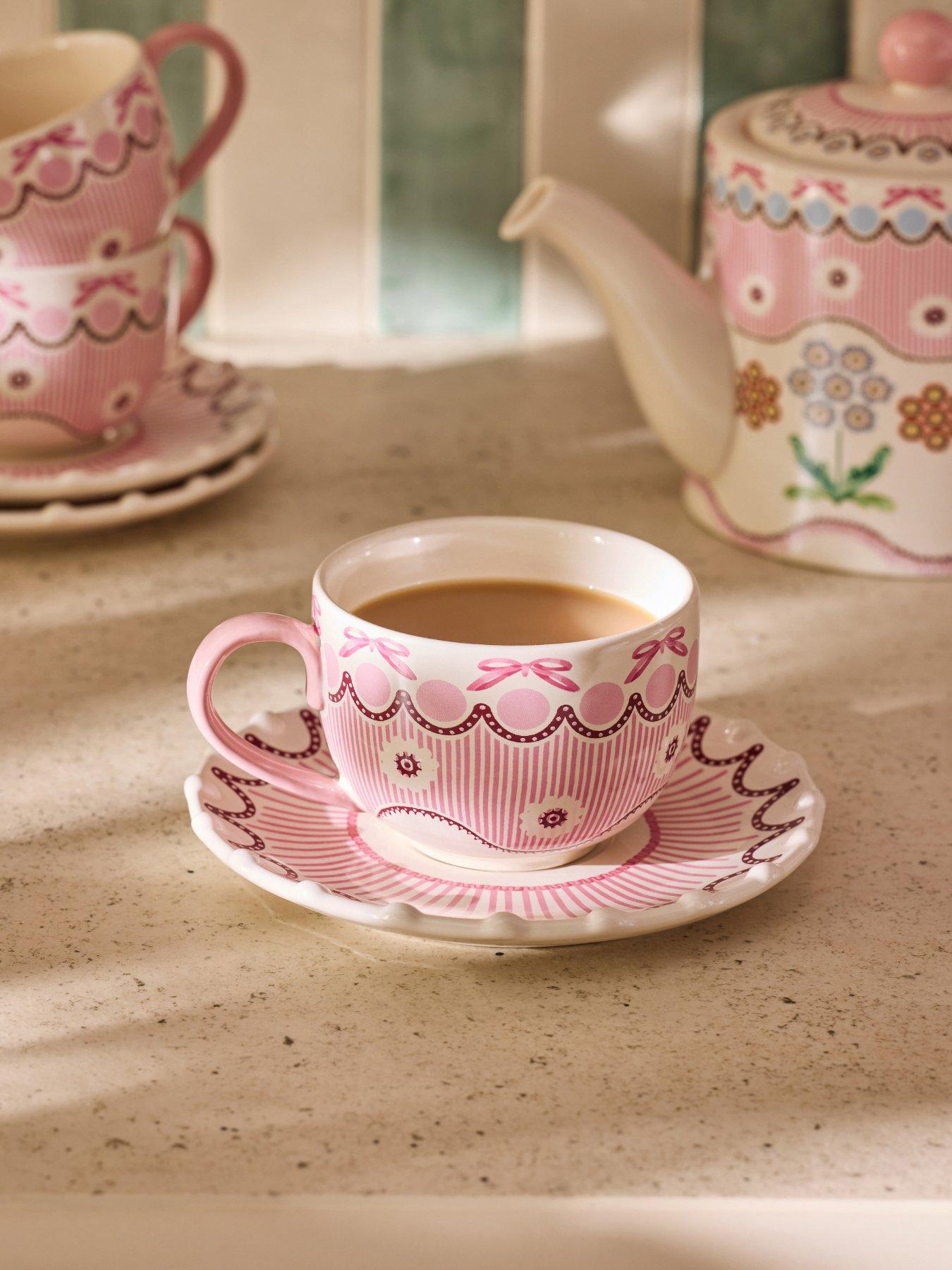Cath Kidston Spitalfields Silk Teacup & Saucer