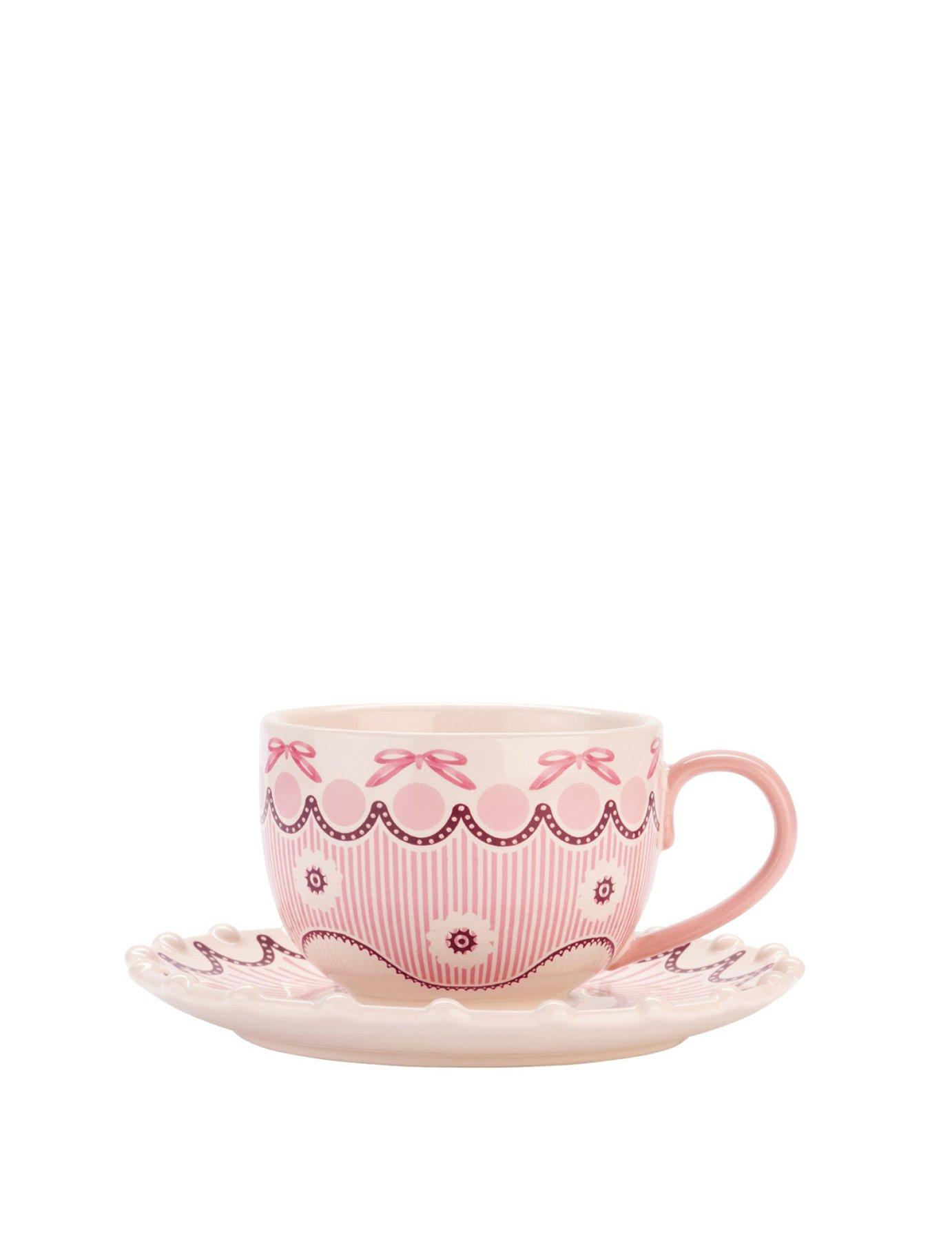 Image 2 of 5 of Cath Kidston Spitalfields Silk Teacup &amp; Saucer